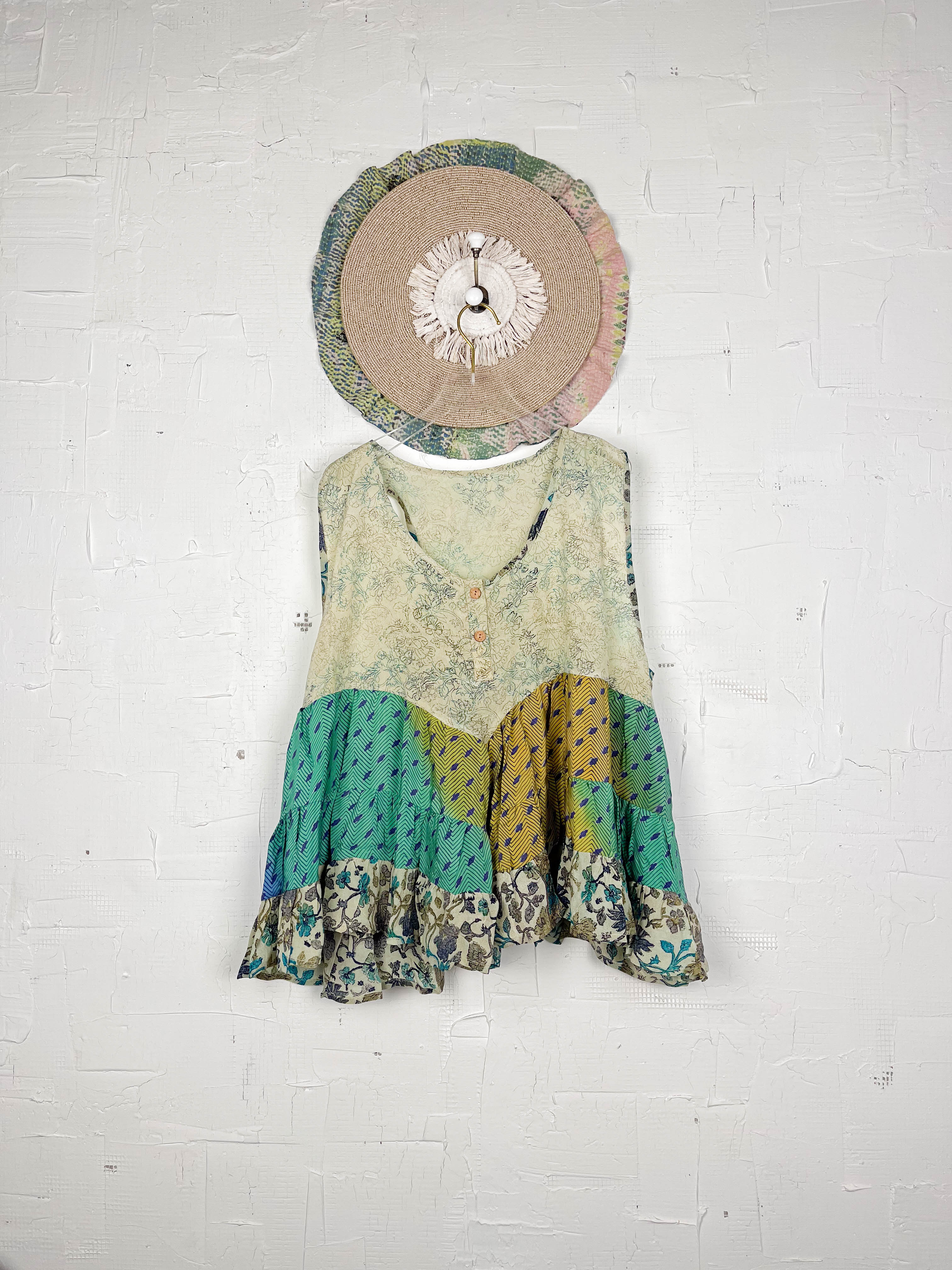 Flowy silk top vintage - Love Protect Sustain