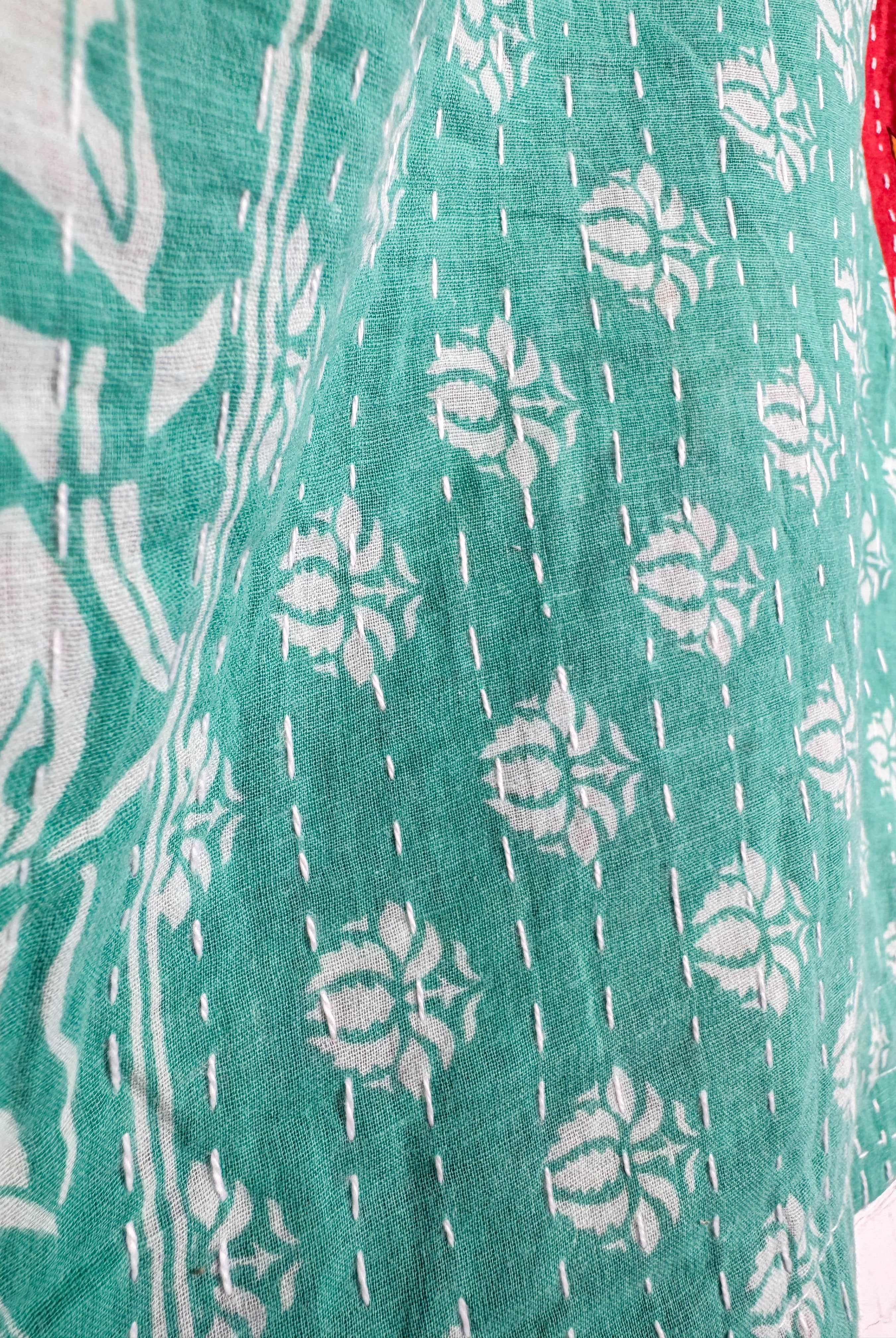 Geametric Kantha Top - Love Protect Sustain