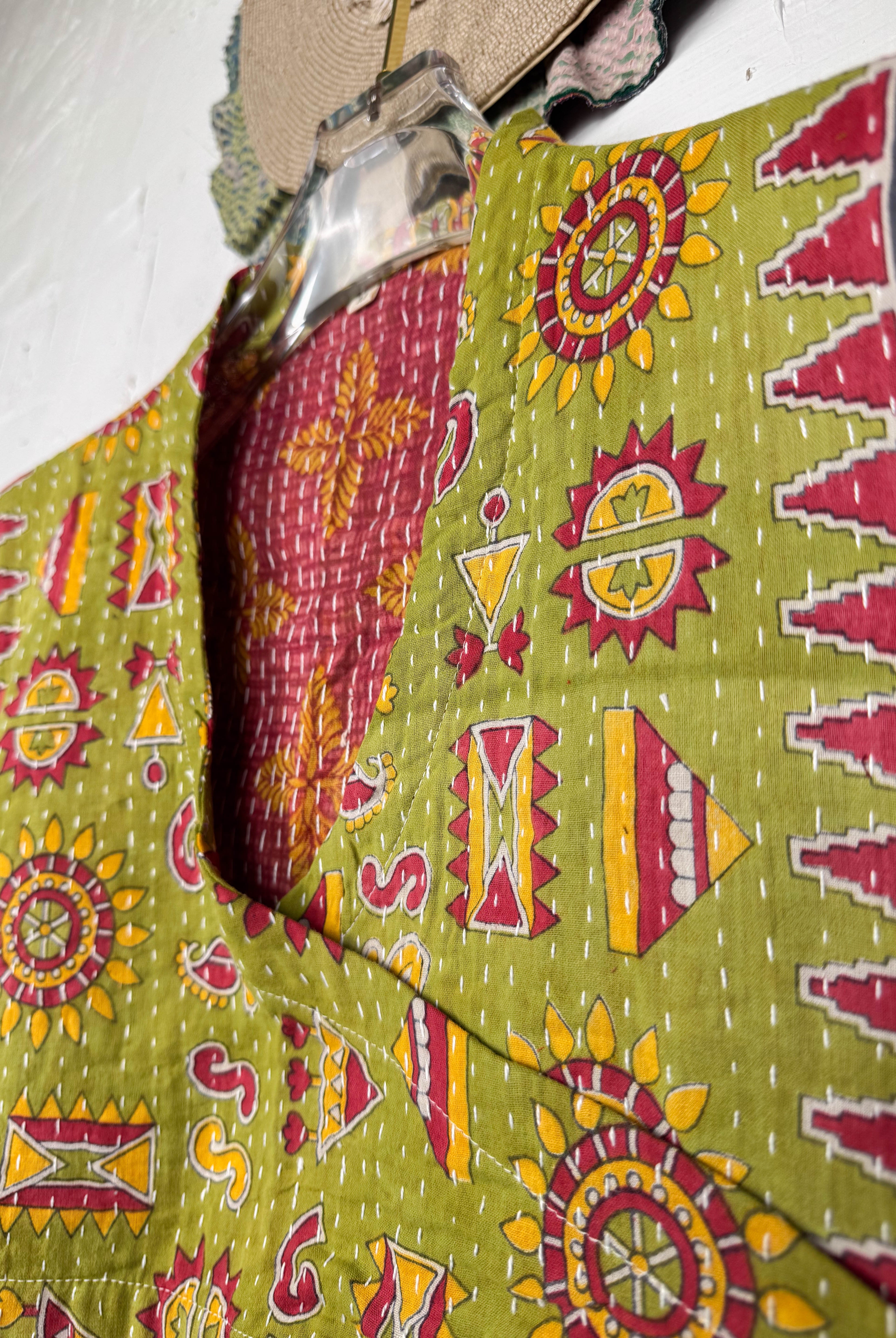 Geometric Cropped Top - Love Protect Sustain