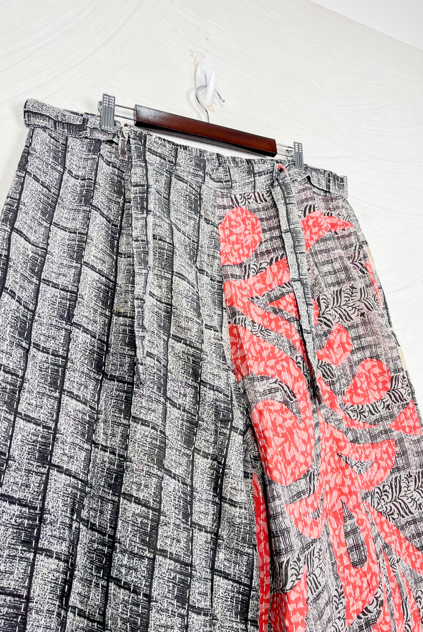 Geometric Kantha pants - Love Protect Sustain