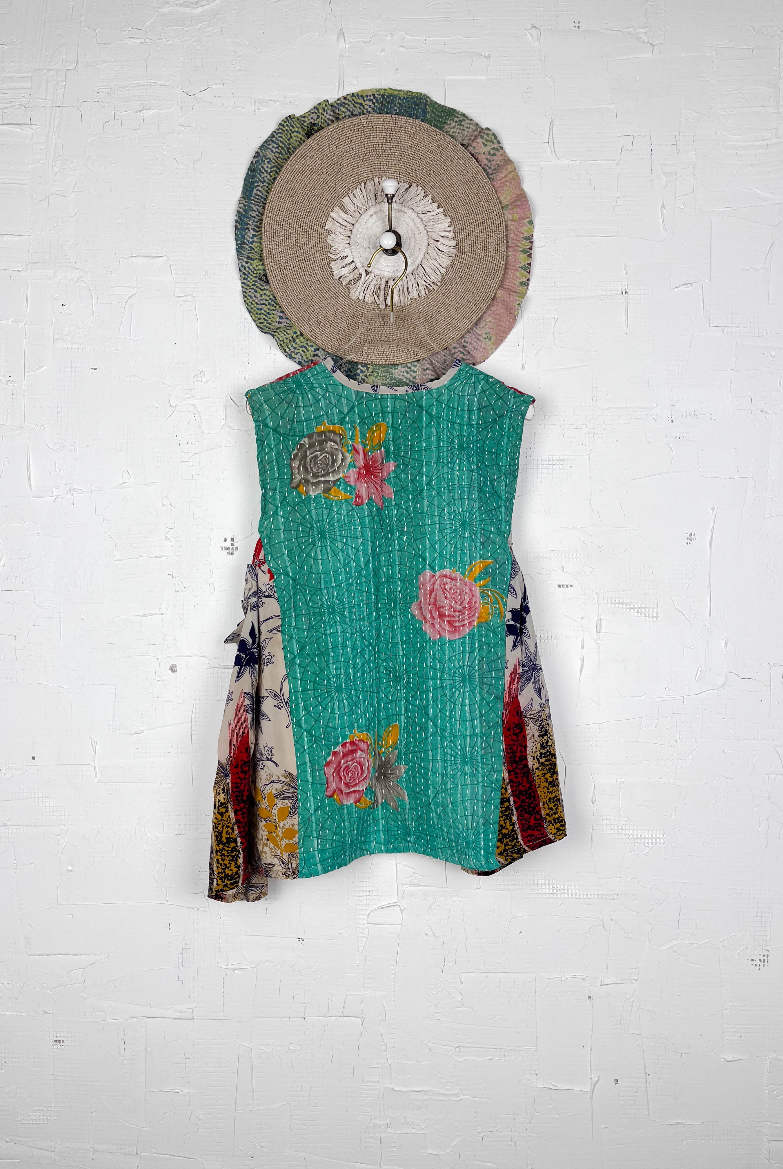 Green Bohemian Top - Love Protect Sustain