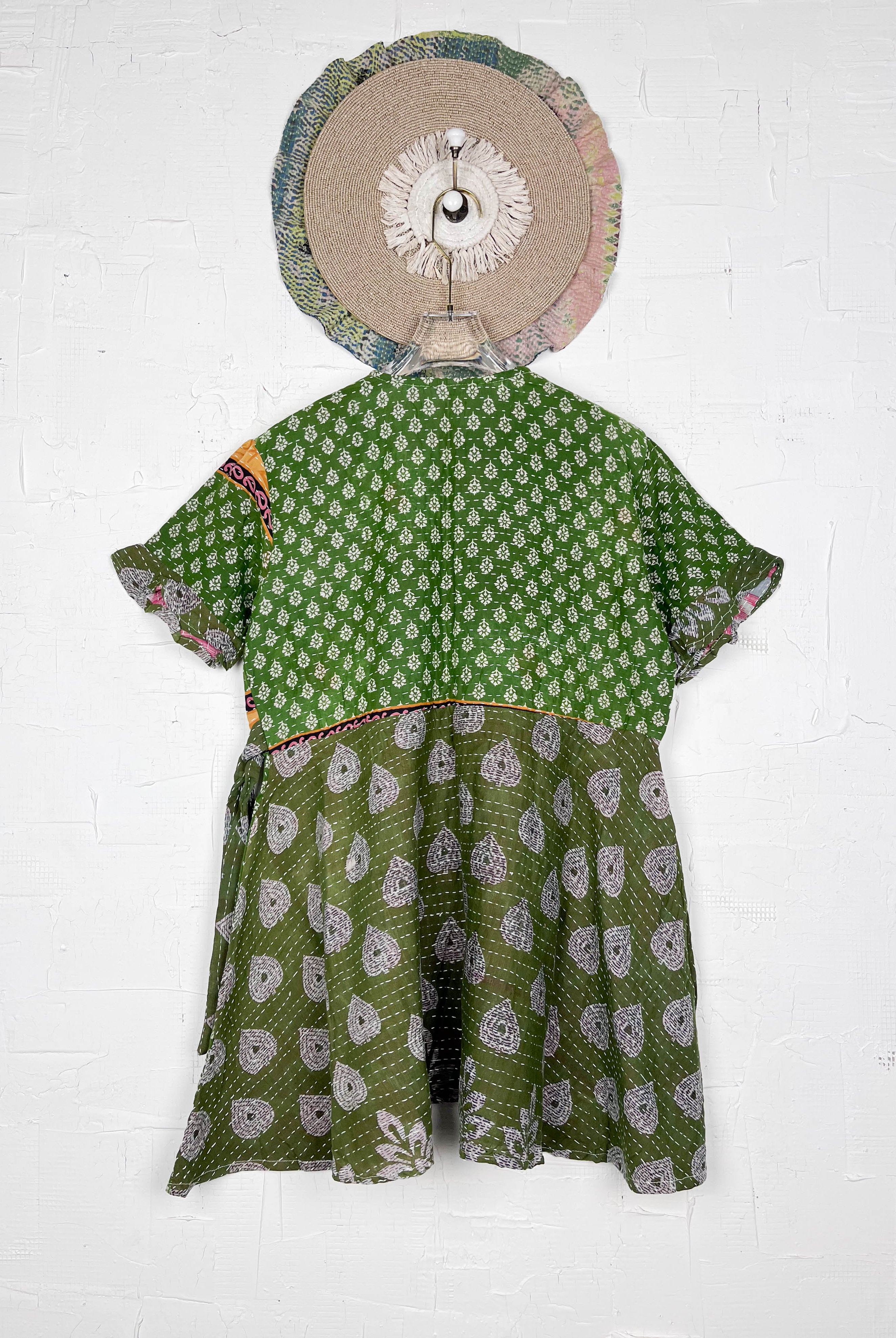 Green Boho Dress - Love Protect Sustain