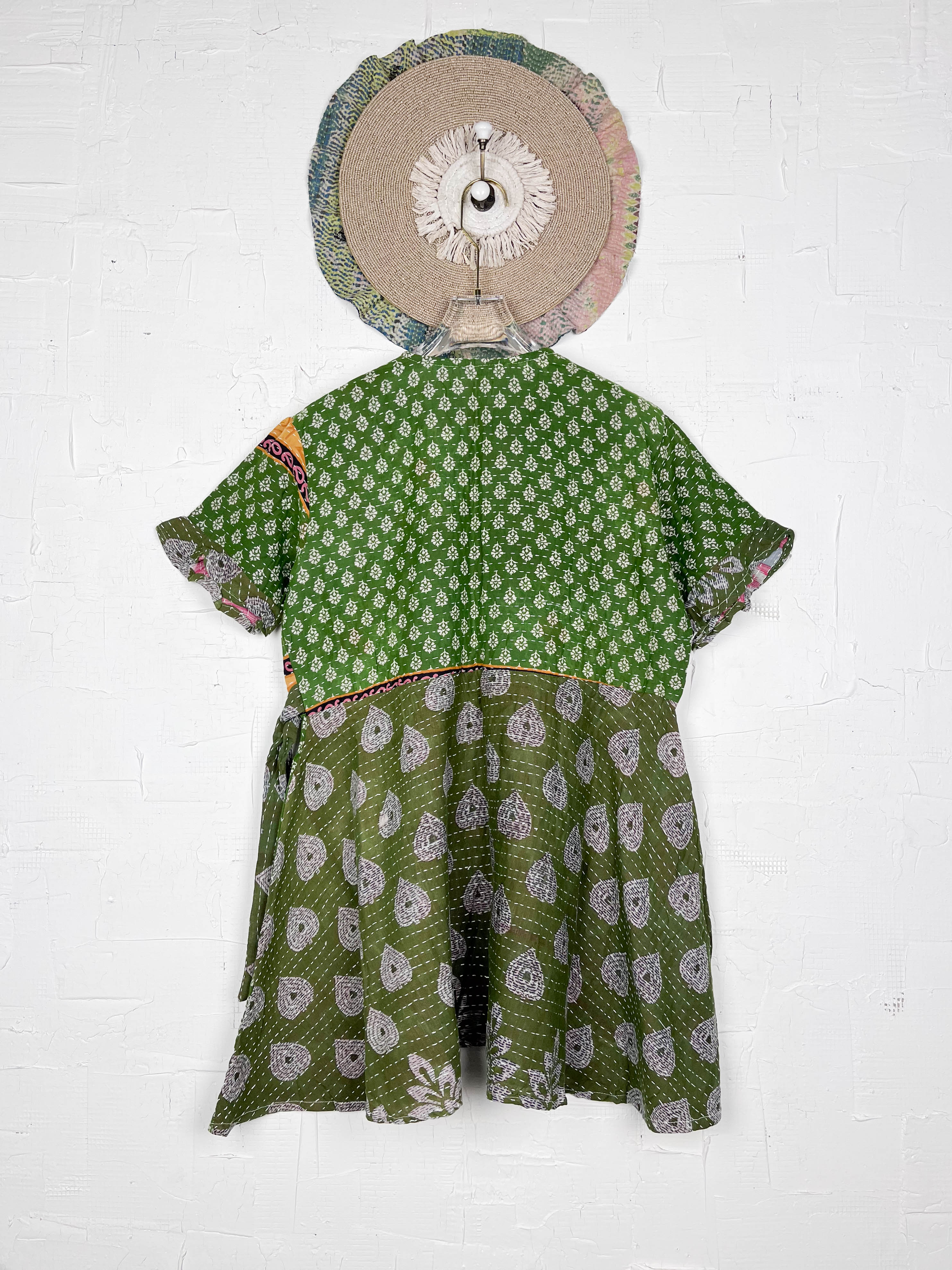 Green Boho Dress - Love Protect Sustain