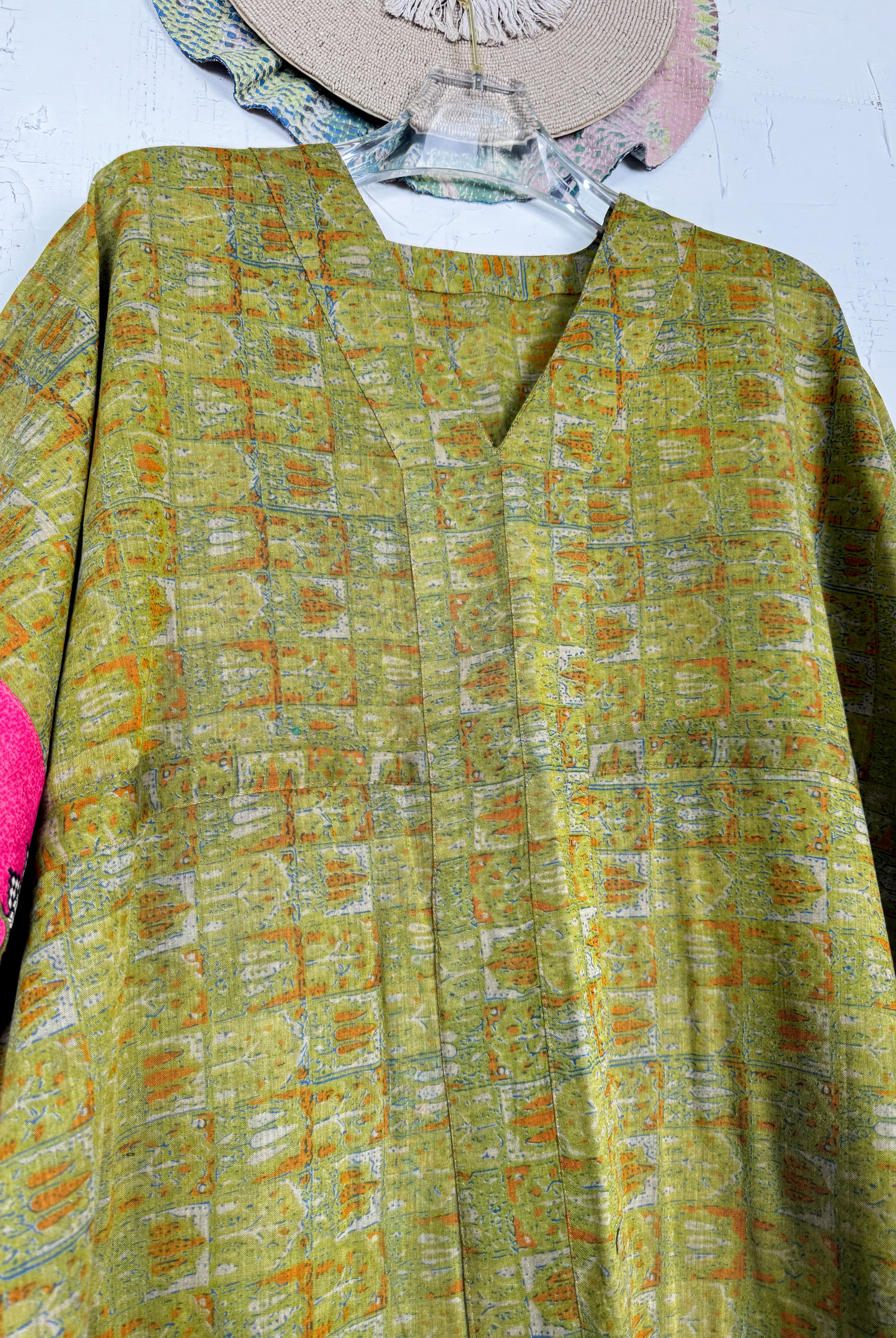Green Kaftan Dress - Love Protect Sustain
