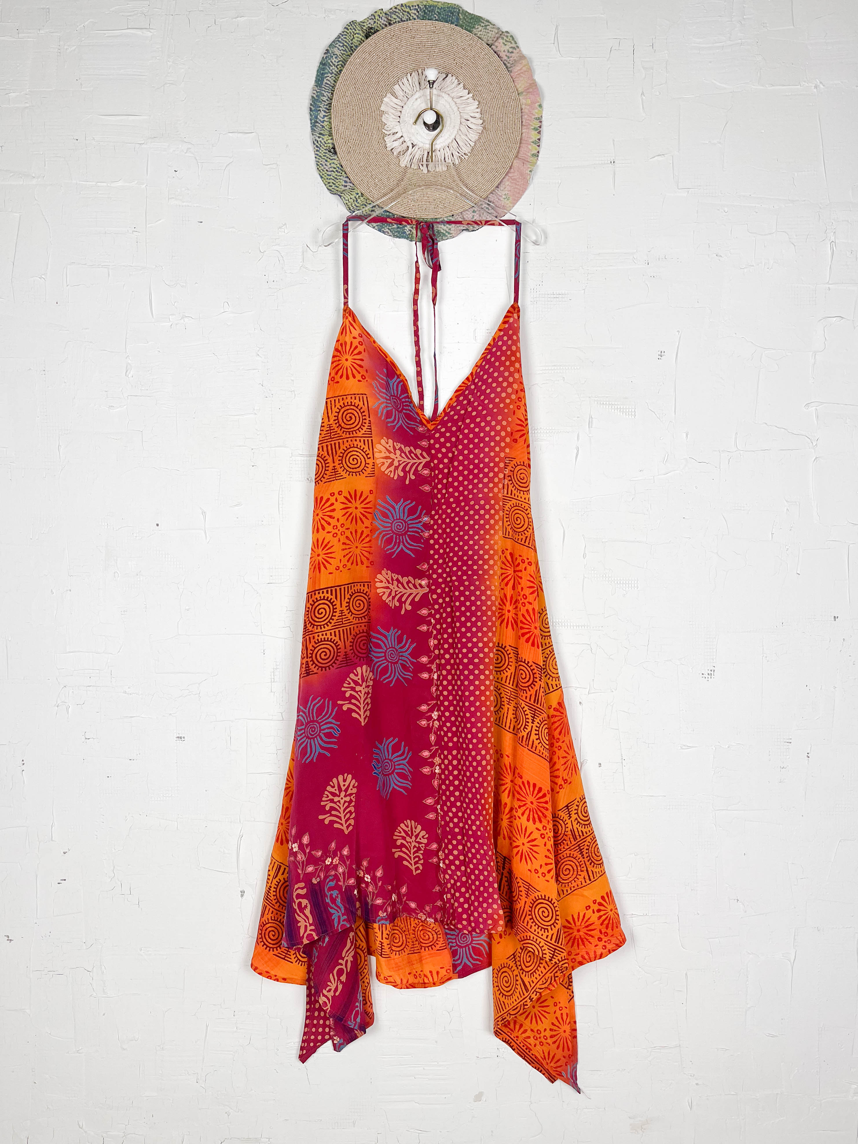 Halter_neck_maxi_dress_silk - Love Protect Sustain