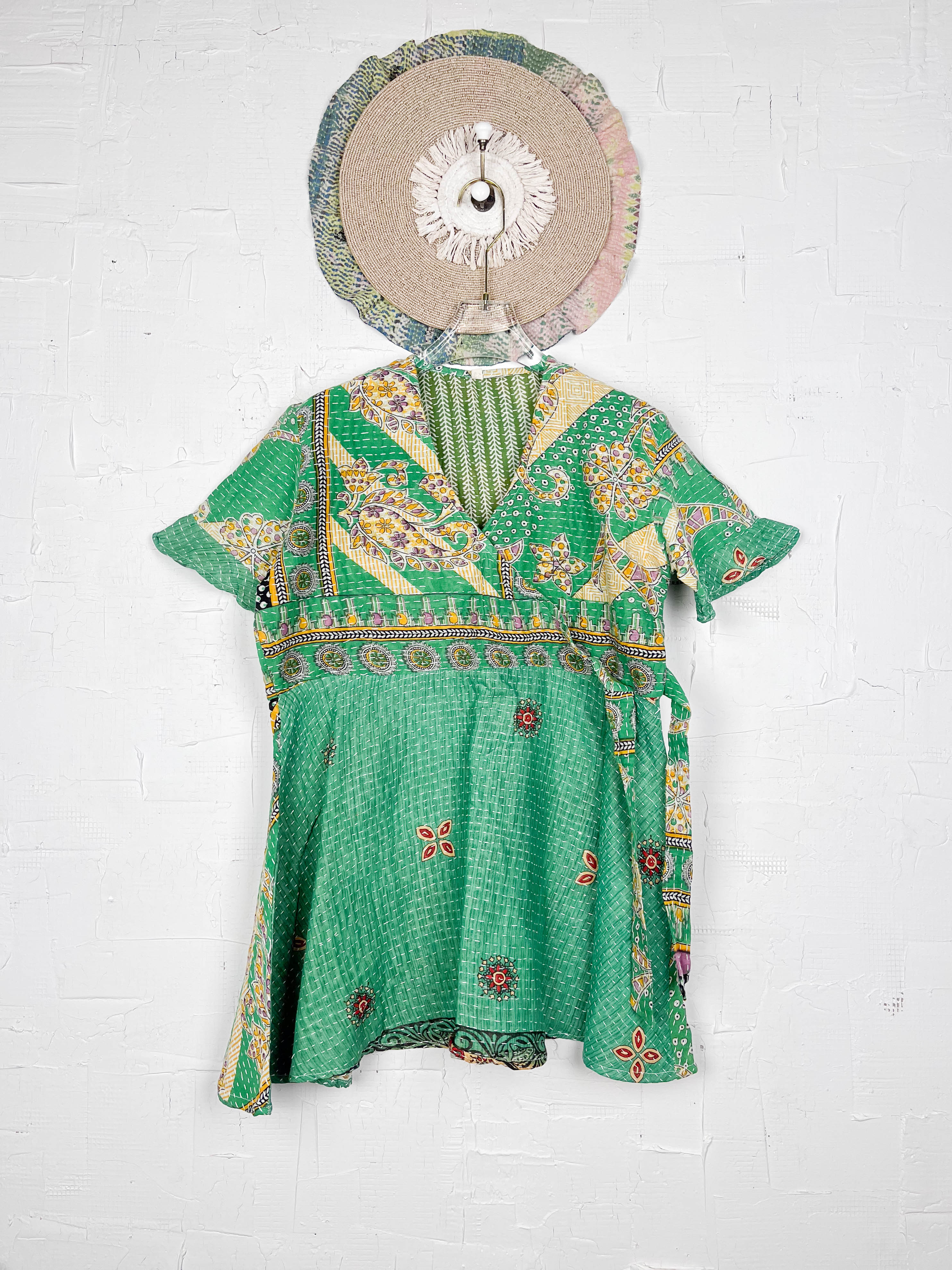 Hand-stitched Kantha dress - Love Protect Sustain
