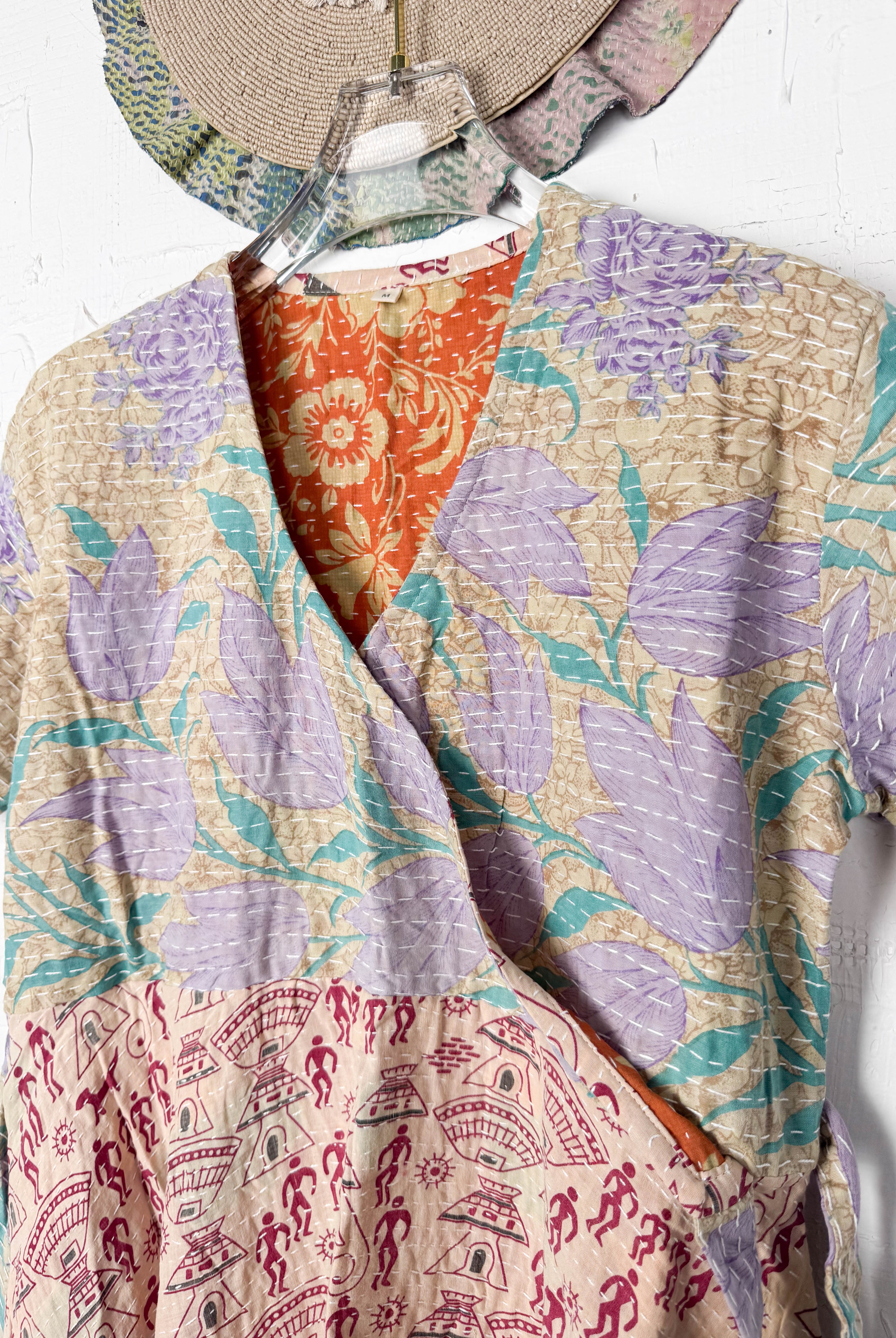 Hand-stitched Kantha dress - Love Protect Sustain