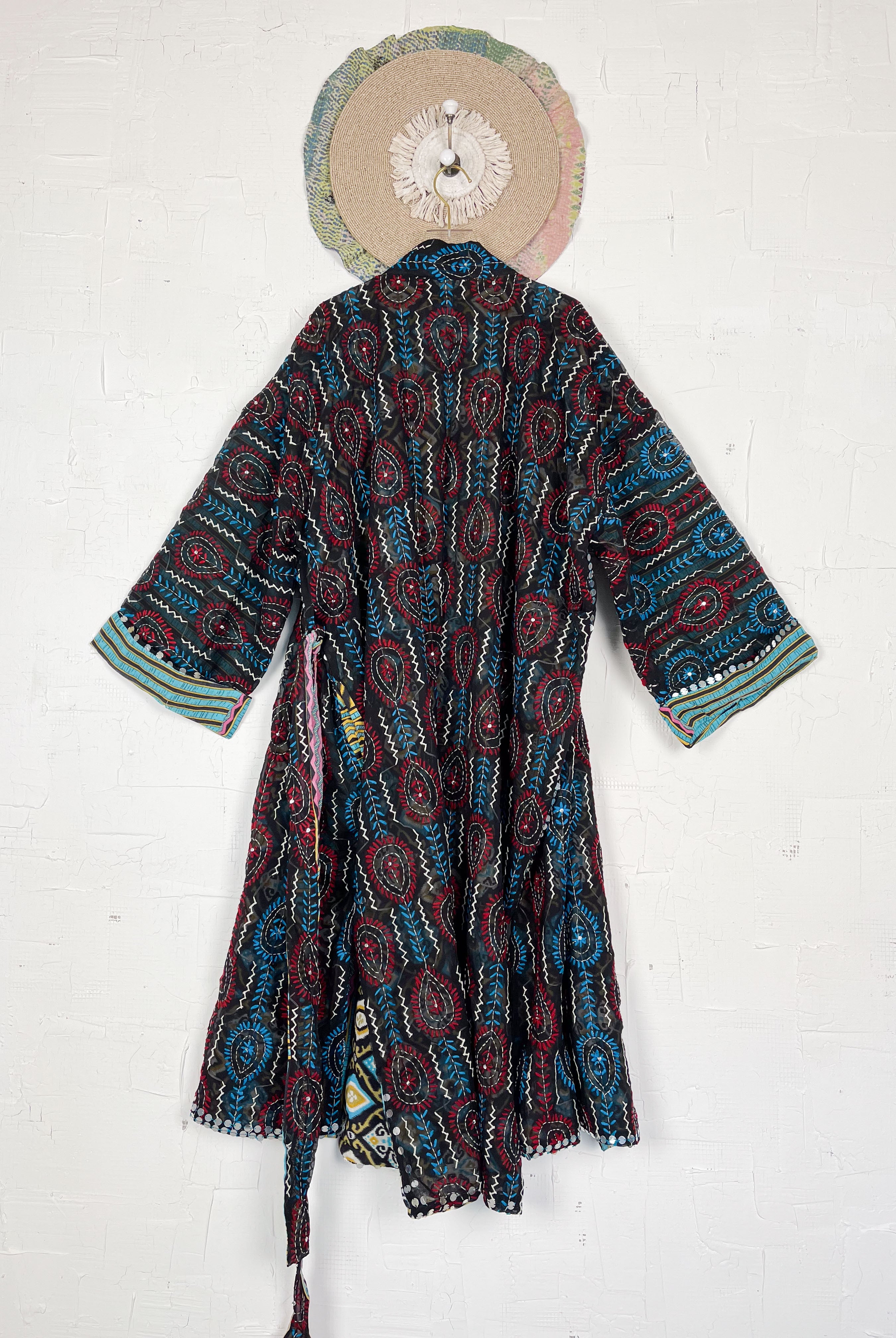 Hand Embroidery Robe - Love Protect Sustain