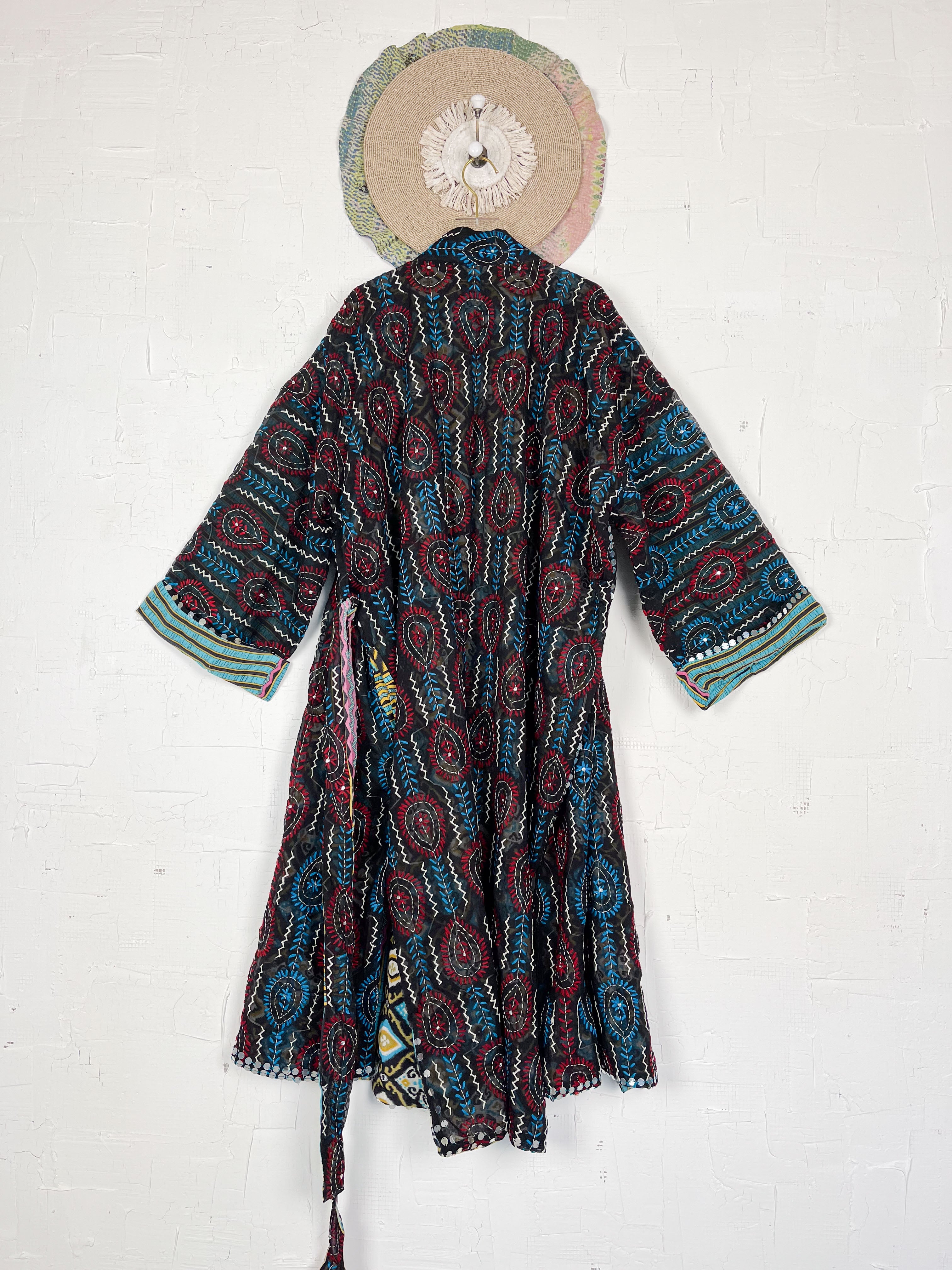 Hand Embroidery Robe - Love Protect Sustain