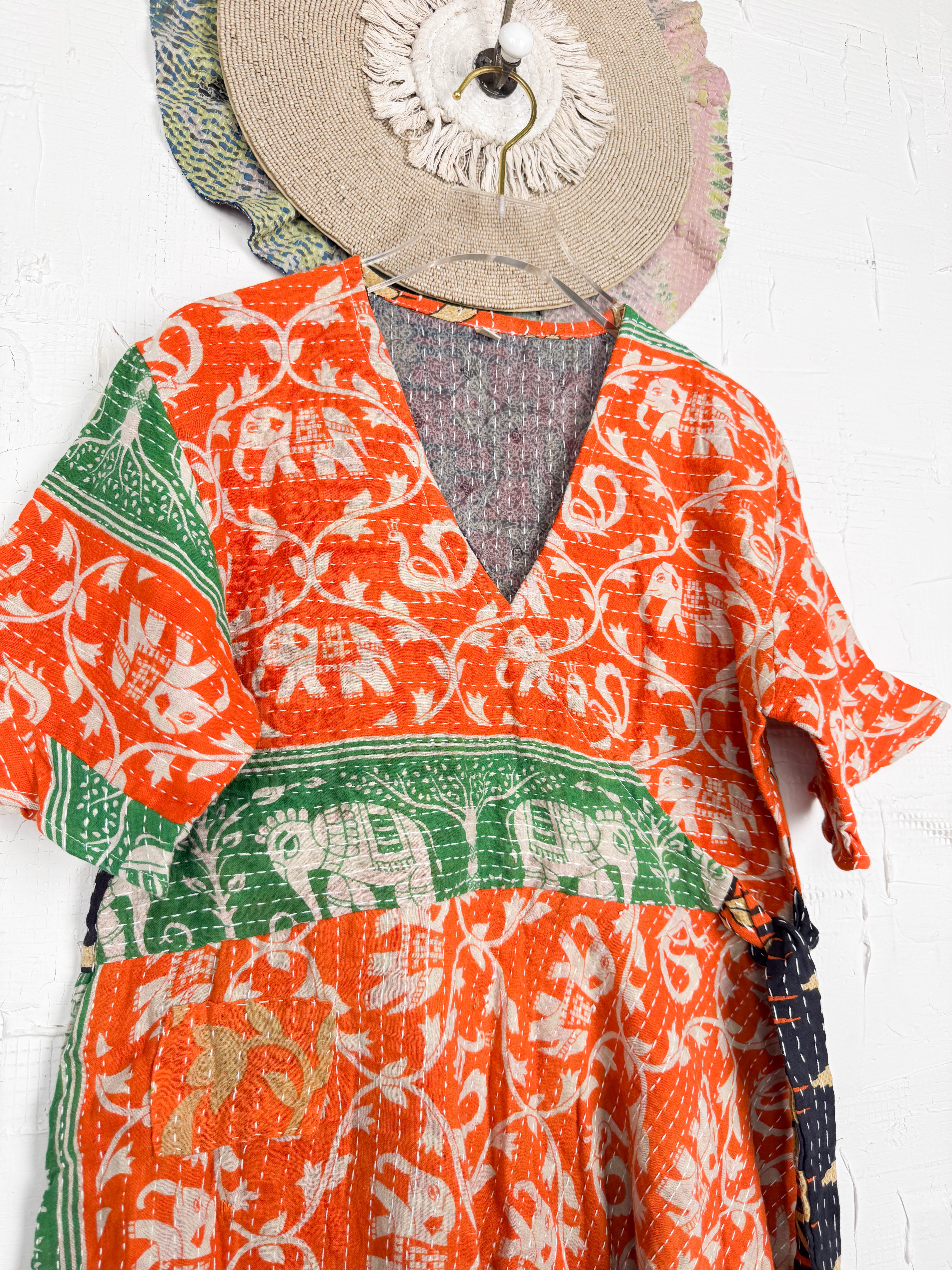 Handmade Kantha dress - Love Protect Sustain
