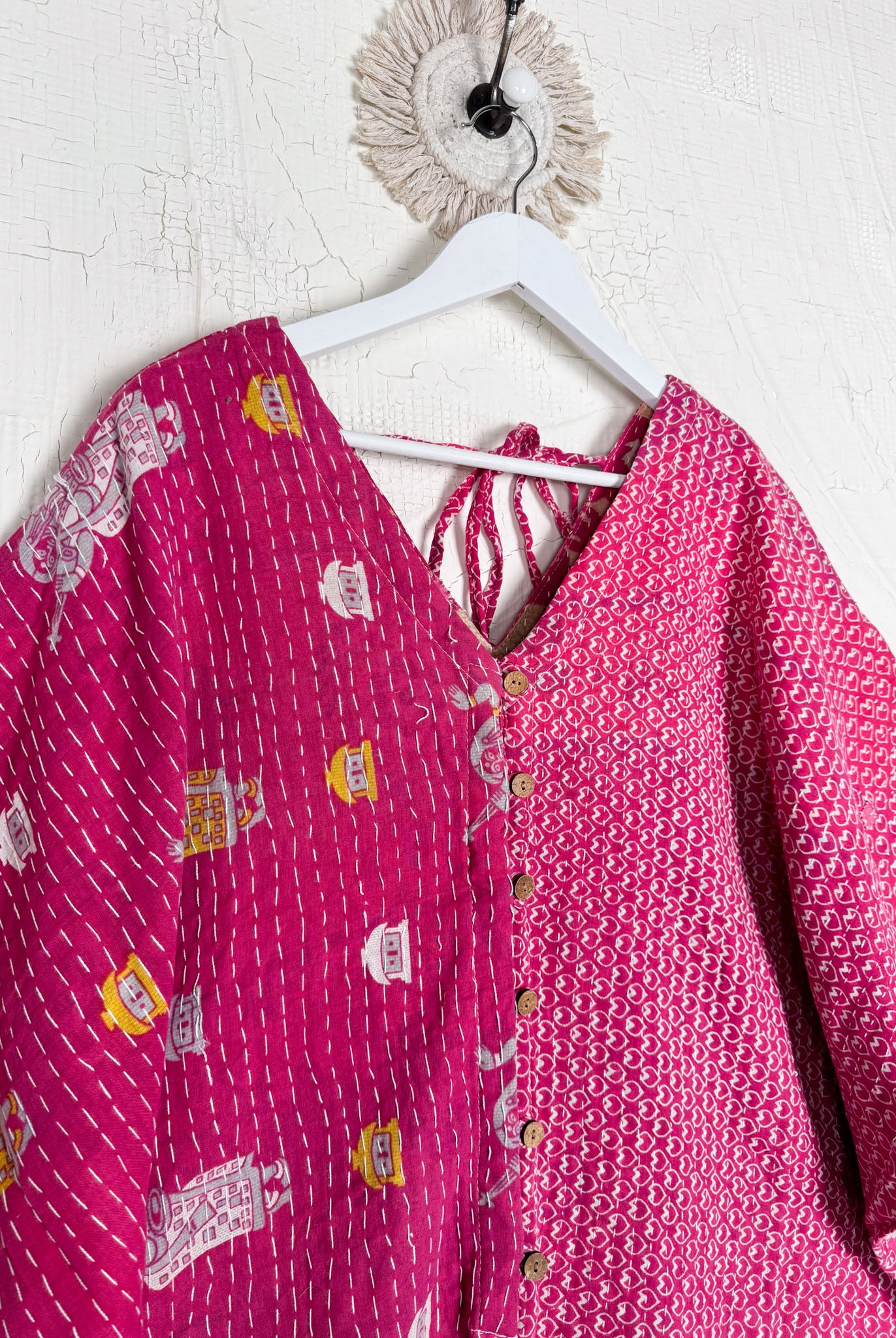 Handmade Kantha jumpsuit - Love Protect Sustain