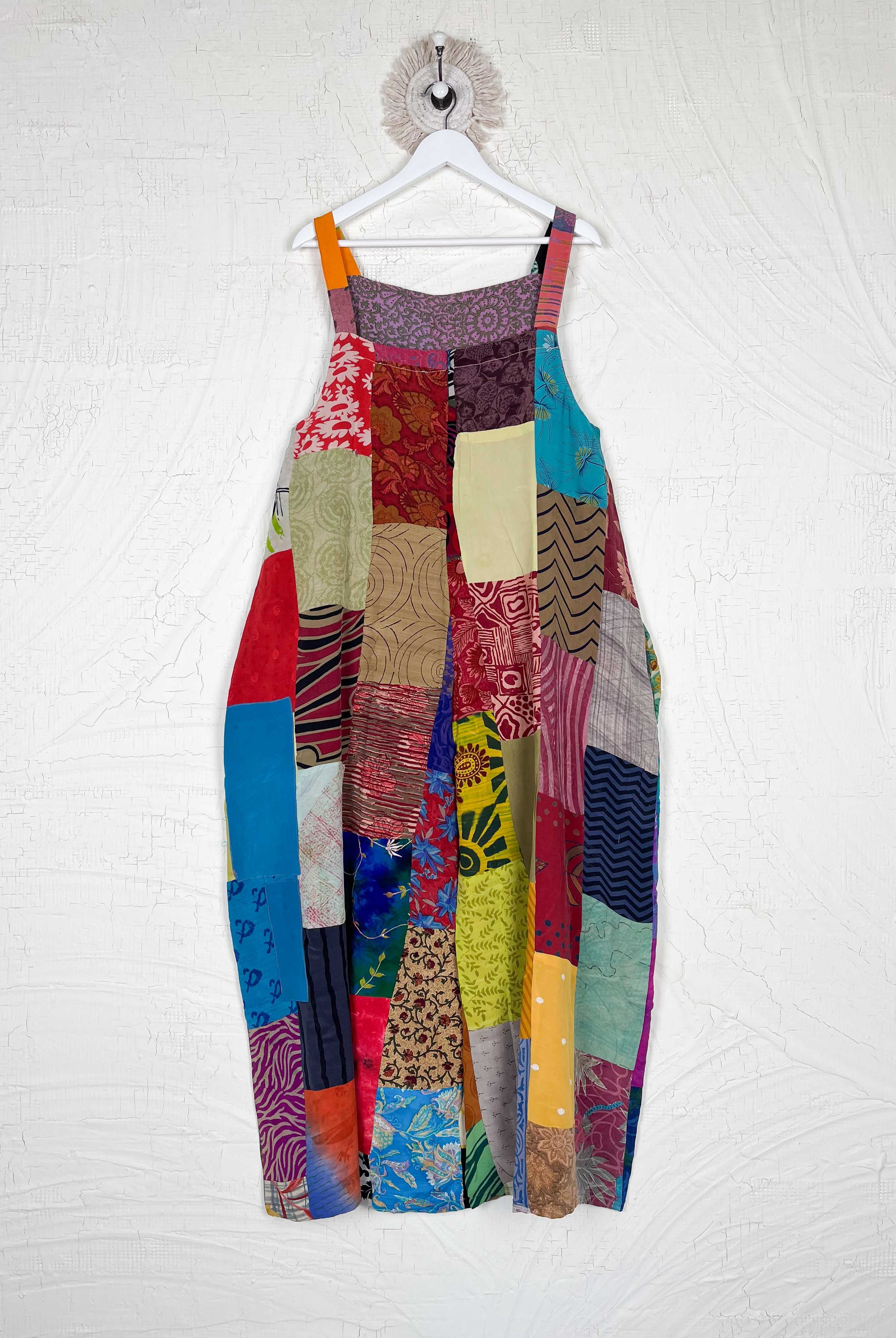 Handmade Silk Cotton Jumpsuit - Love Protect Sustain