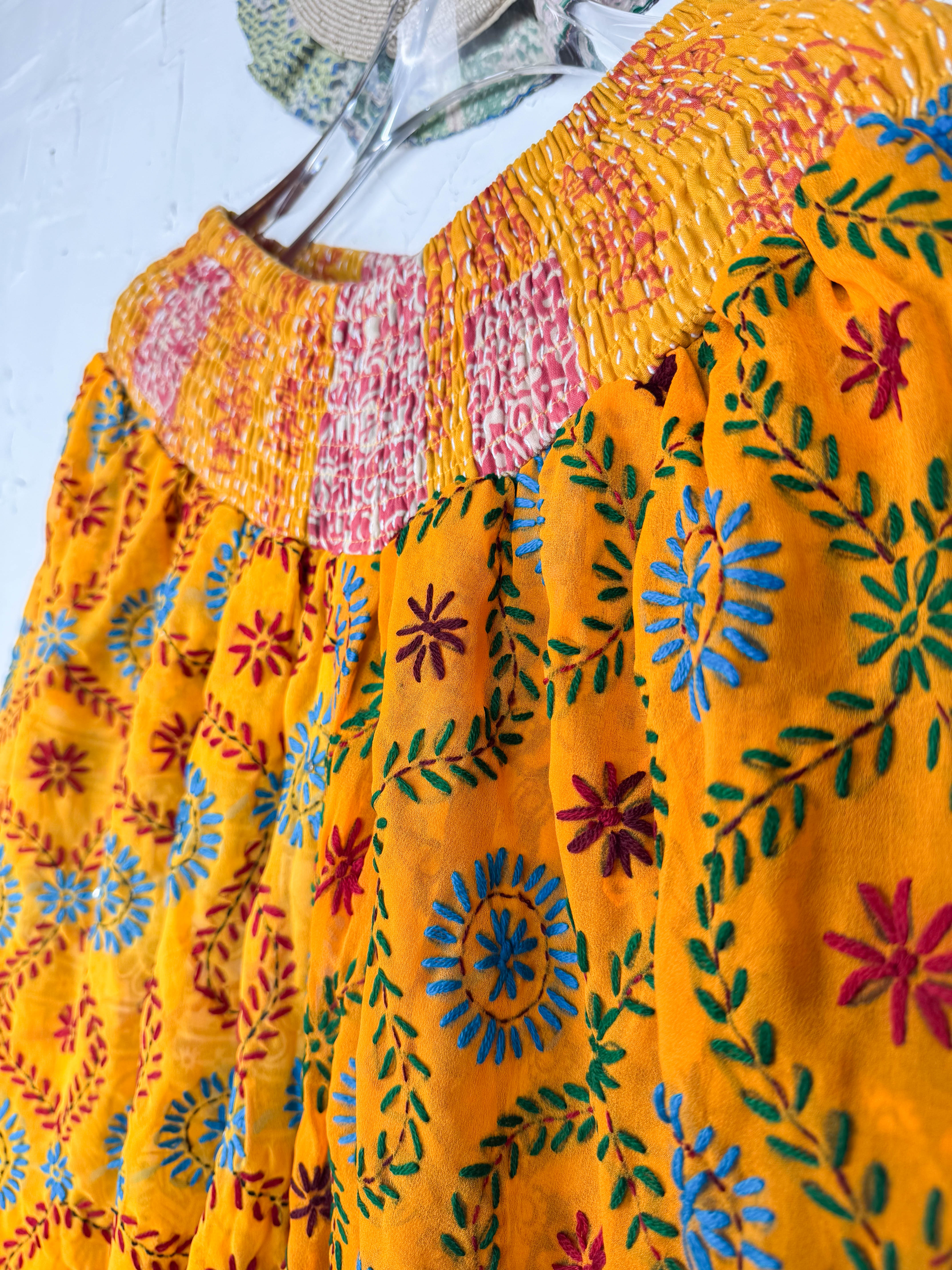 Handmad eembroidered bohemian pants - Love Protect Sustain