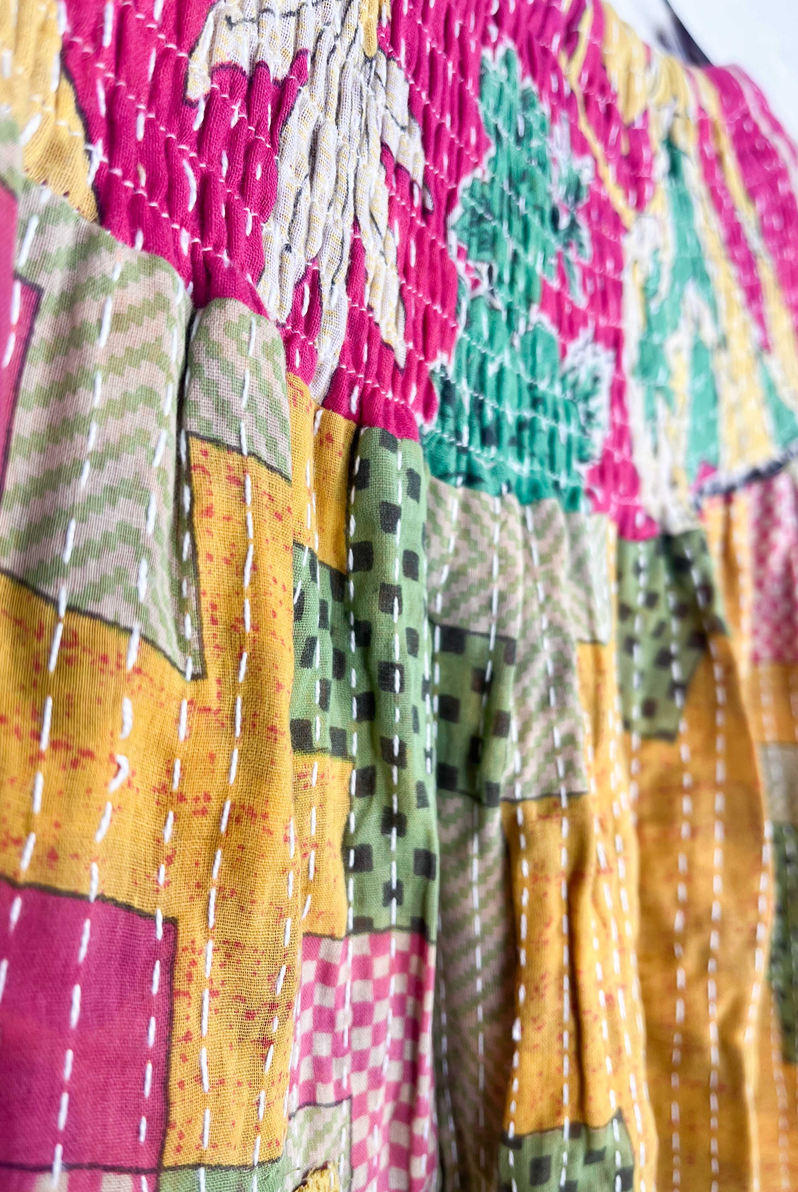 Handmade kantha skirt - Love Protect Sustain