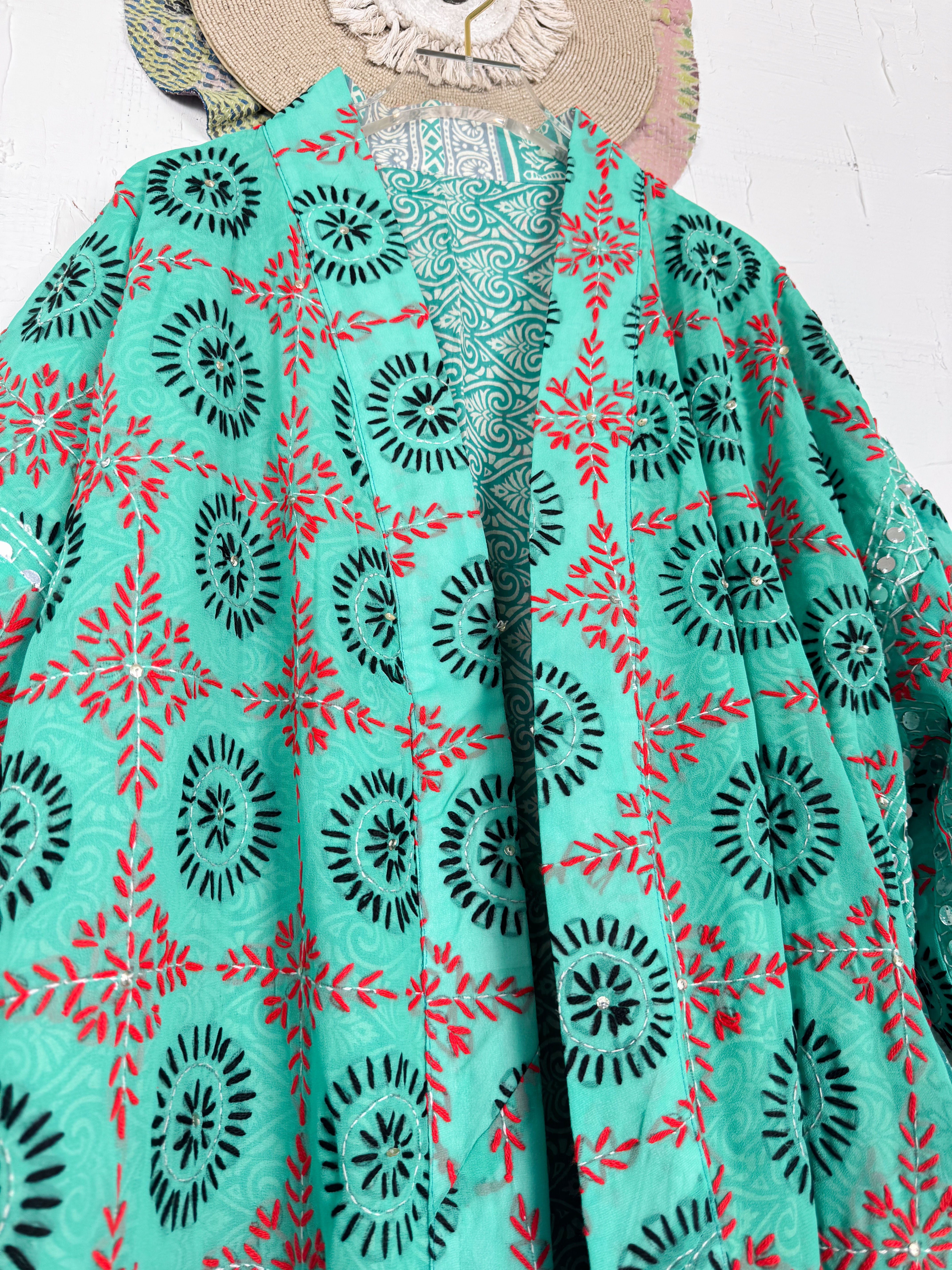 Handmade kimono robe - Love Protect Sustain