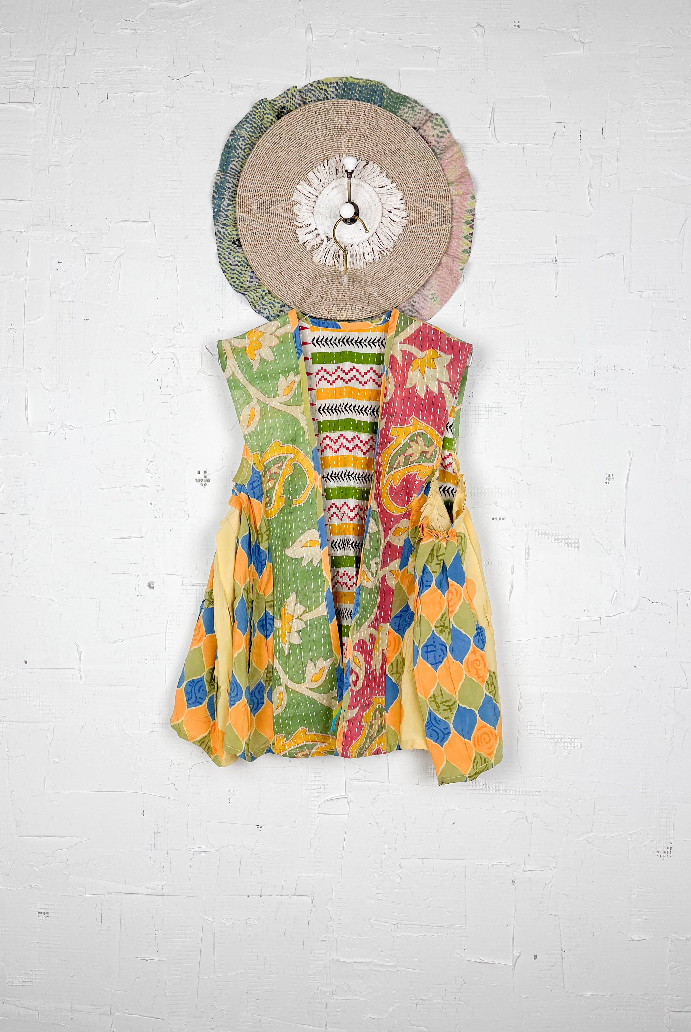 Handmade silk vest - Love Protect Sustain