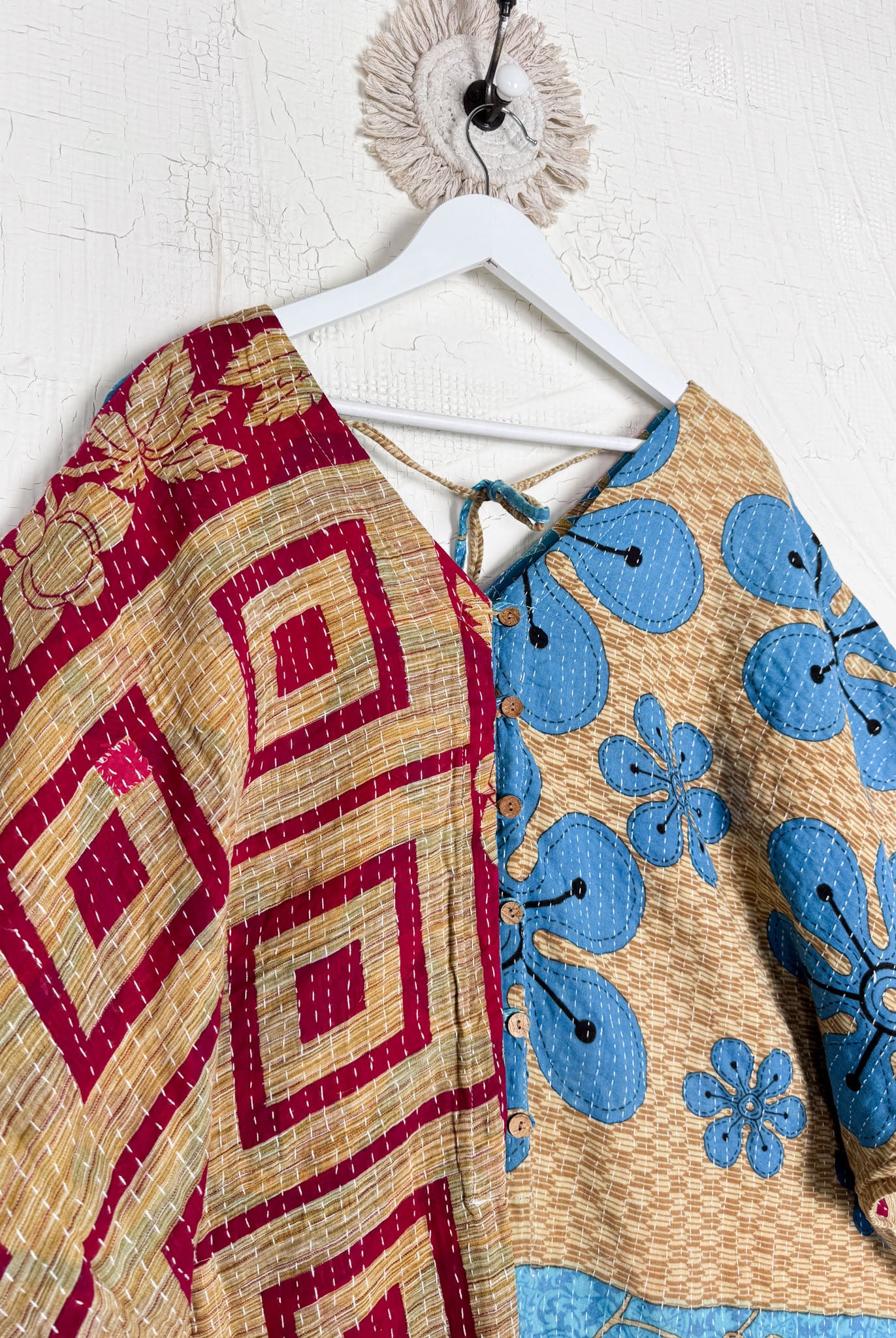 Hippie Kantha narrow leg jumpsuit - Love Protect Sustain