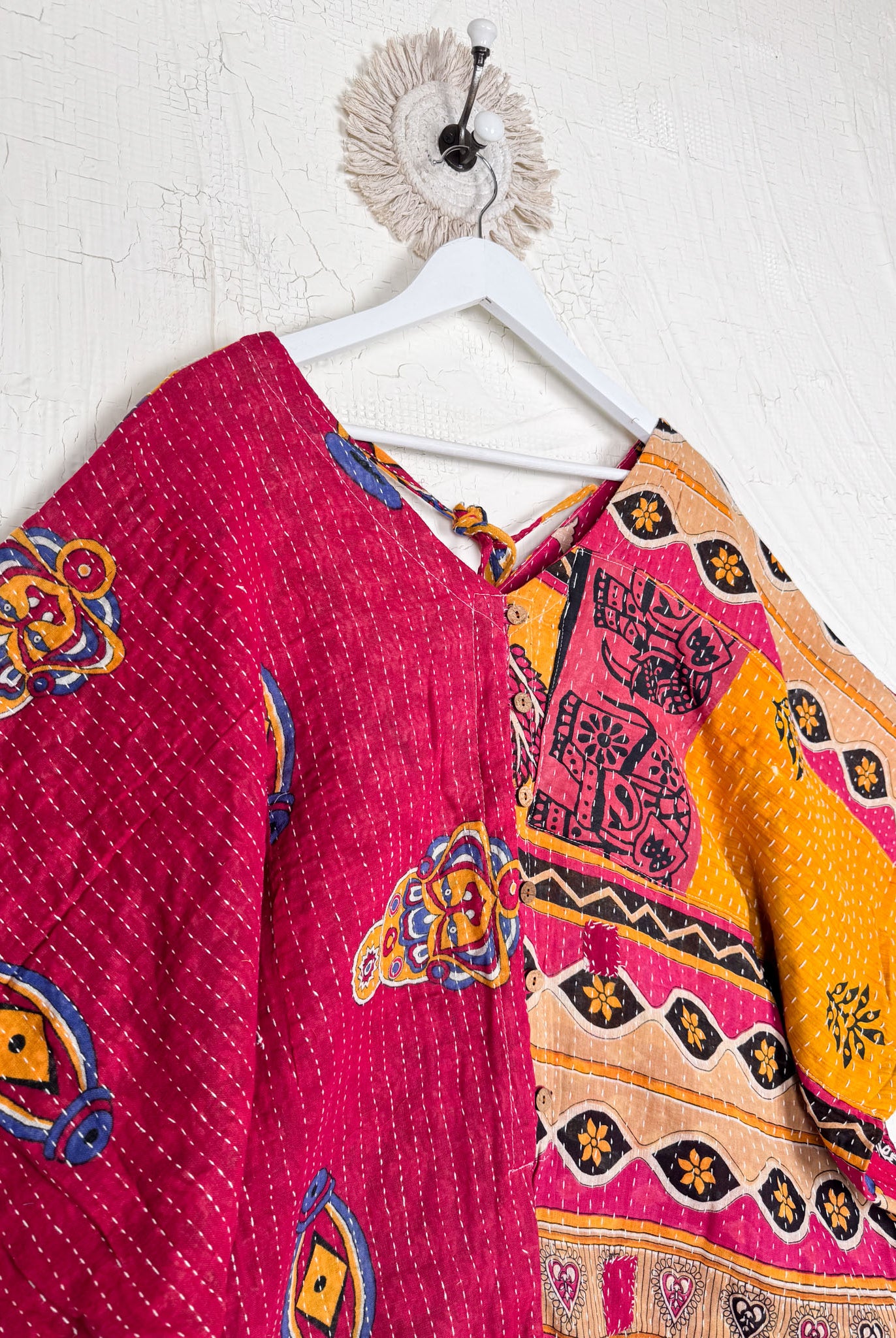 Hippie Kantha wide leg jumpsuit - Love Protect Sustain