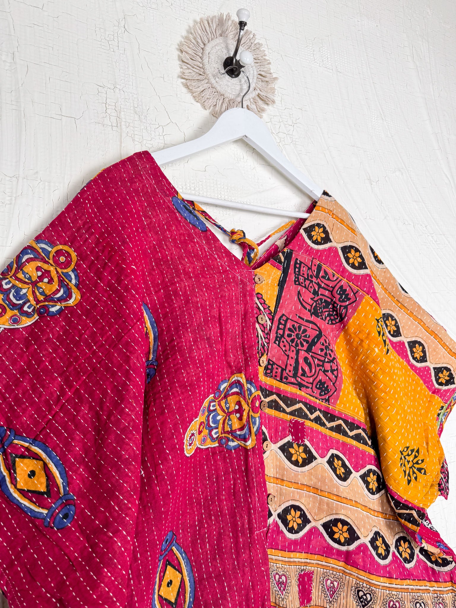 Hippie Kantha wide leg jumpsuit - Love Protect Sustain