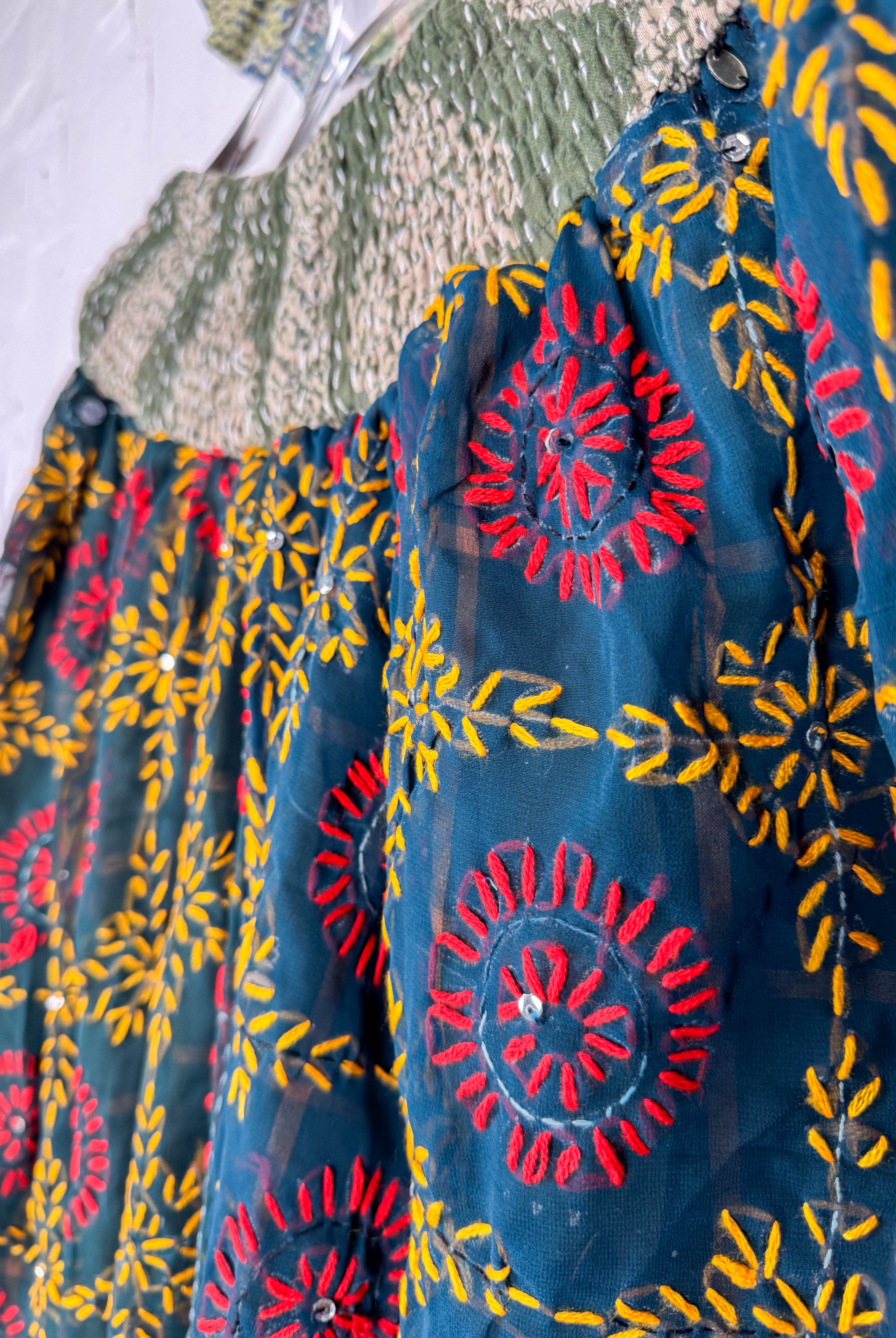 Hippie plus size embroidered pants- Love Protect Sustain