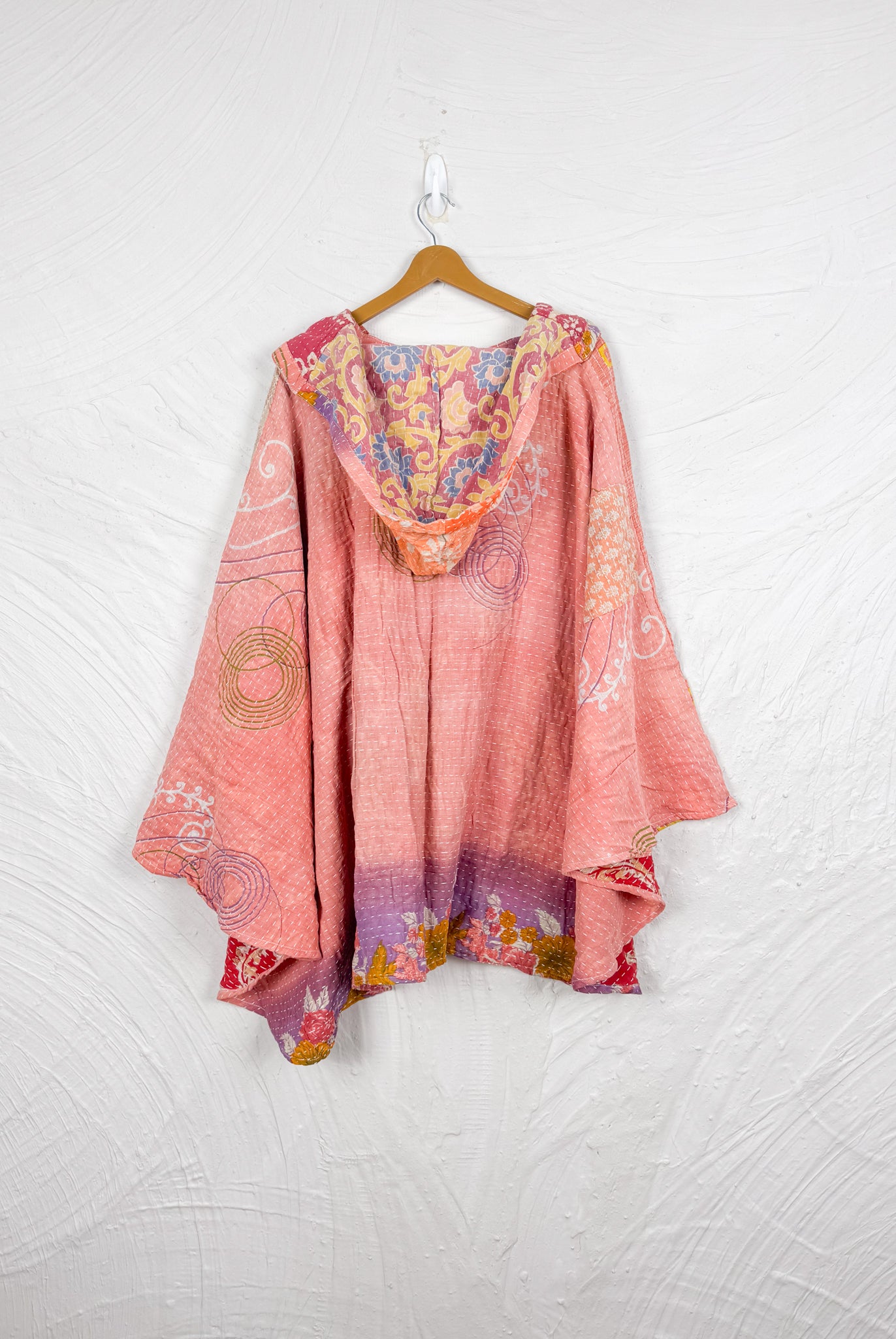 Hooded Kantha Jacket - Love Protect Sustain