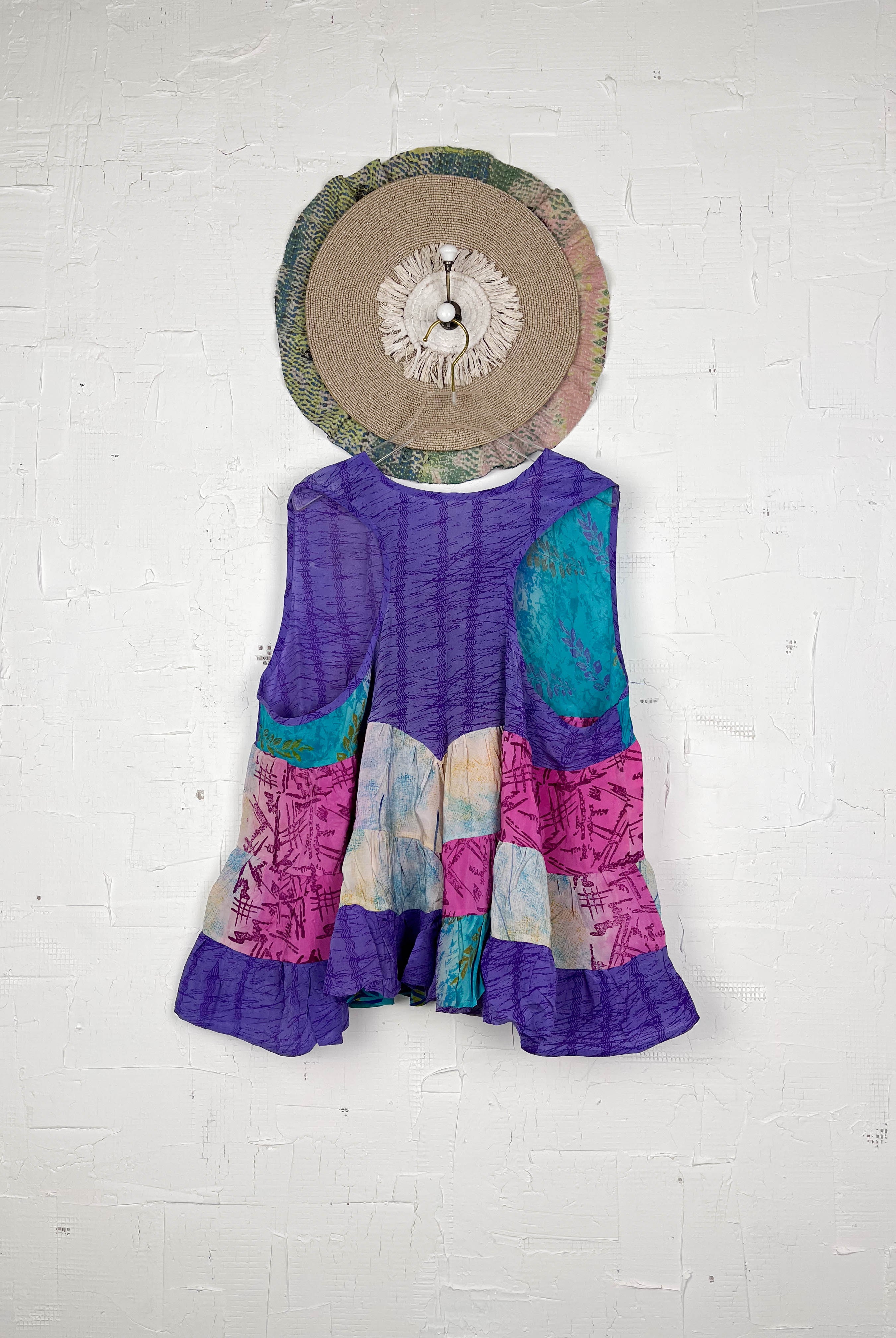 Vintage silk top - Love Protect Sustain