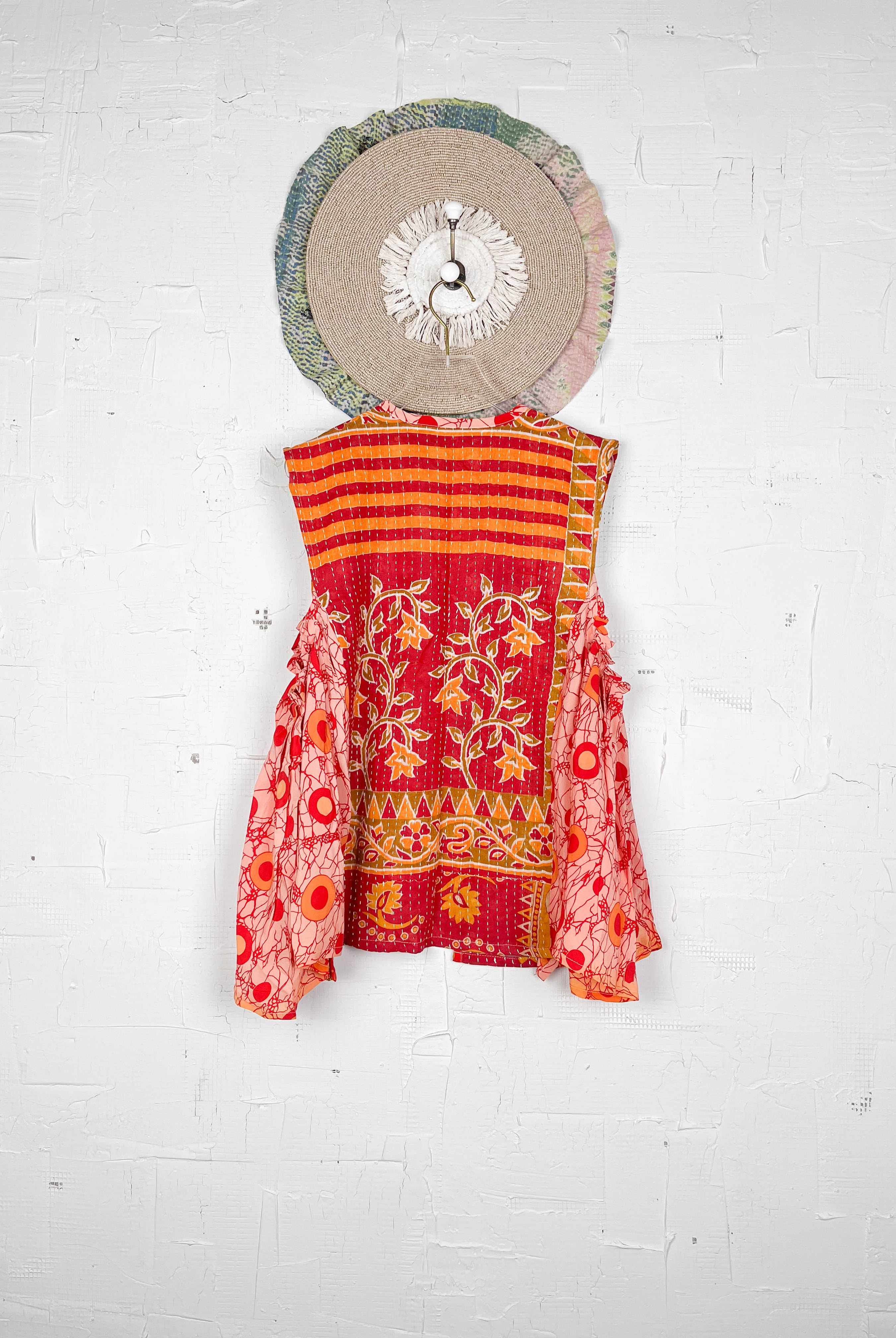 Indian silk kantha top - Love Protect Sustain