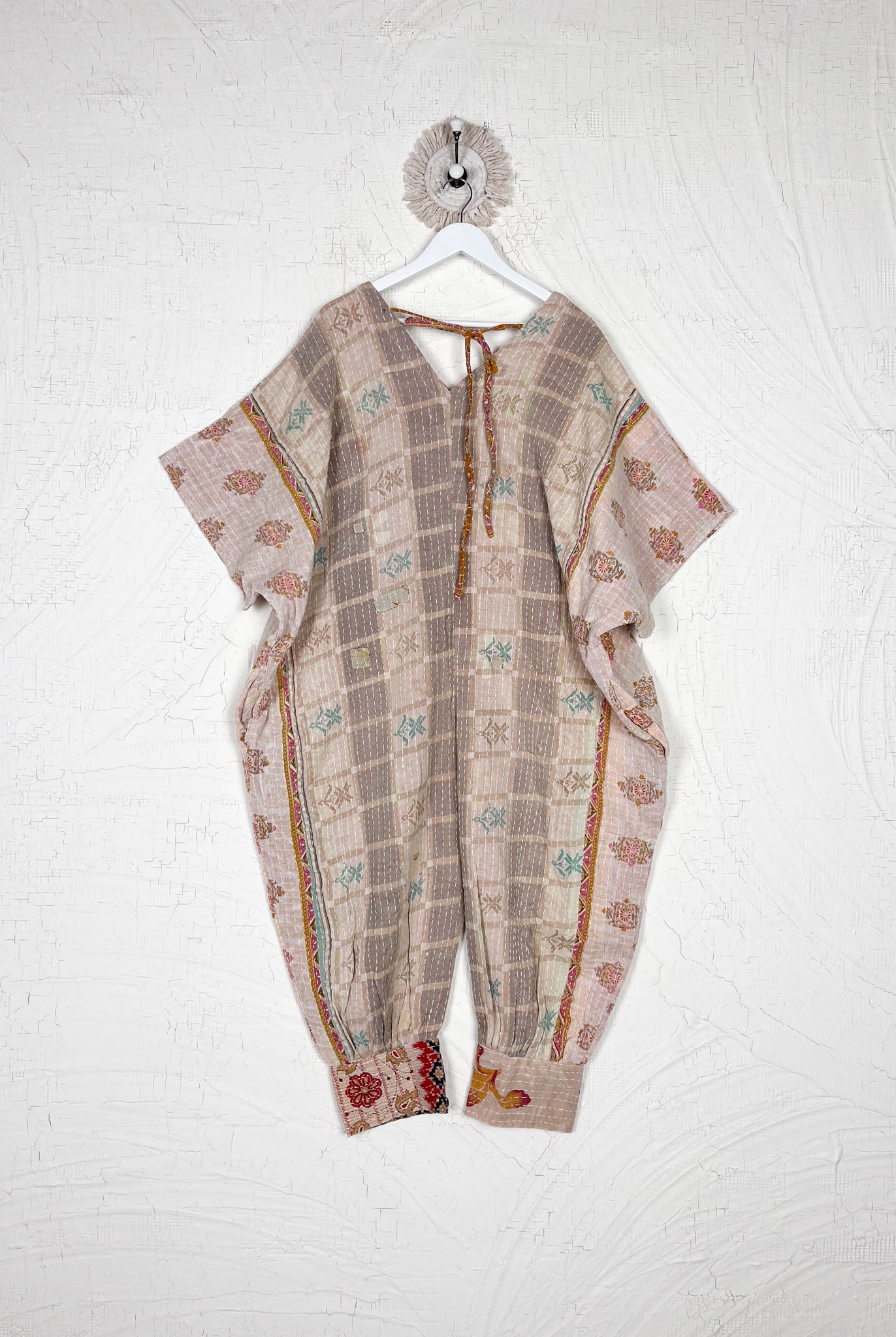 Kantha Patchwork jumpsuit - Love Protect Sustain