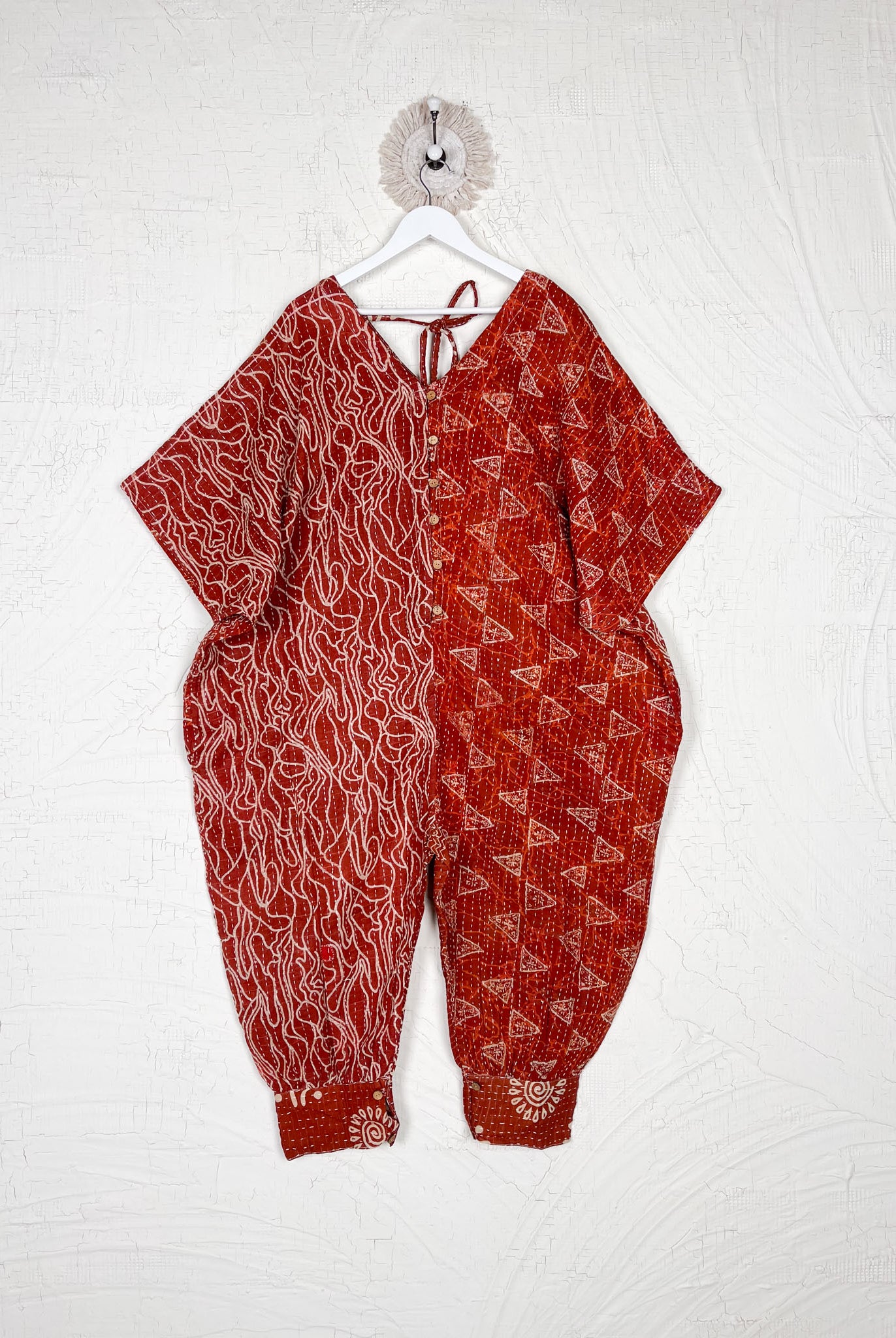 Kantha free size jumpsuit - Love Protect Sustain