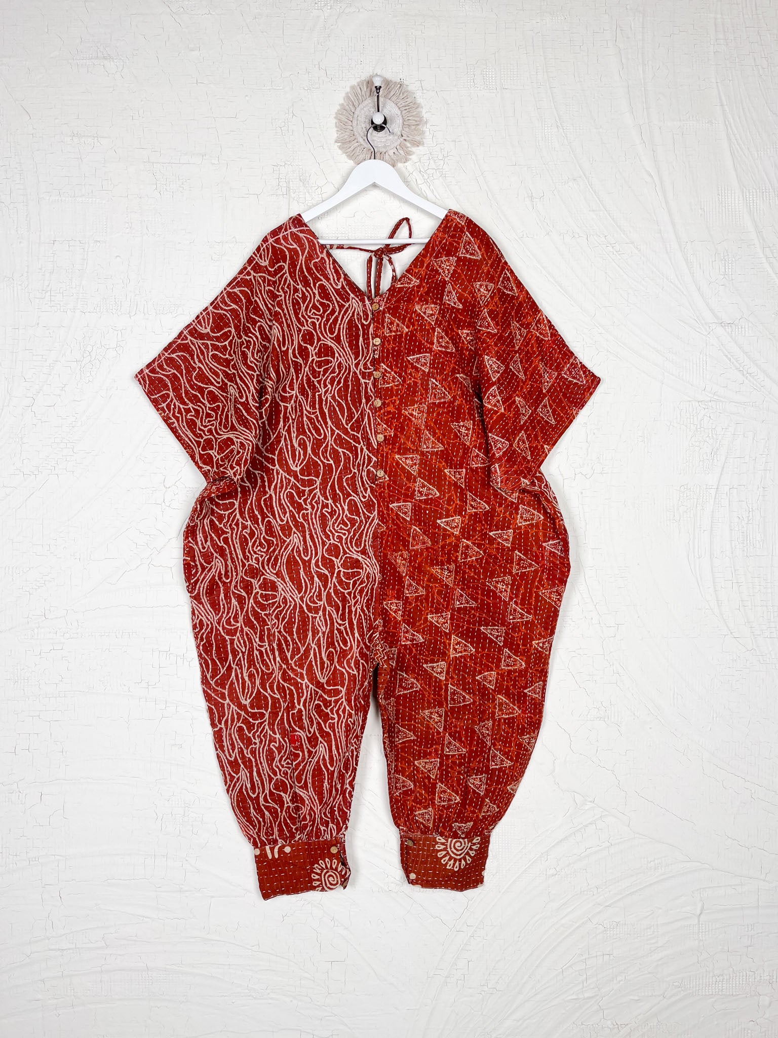 Kantha free size jumpsuit - Love Protect Sustain