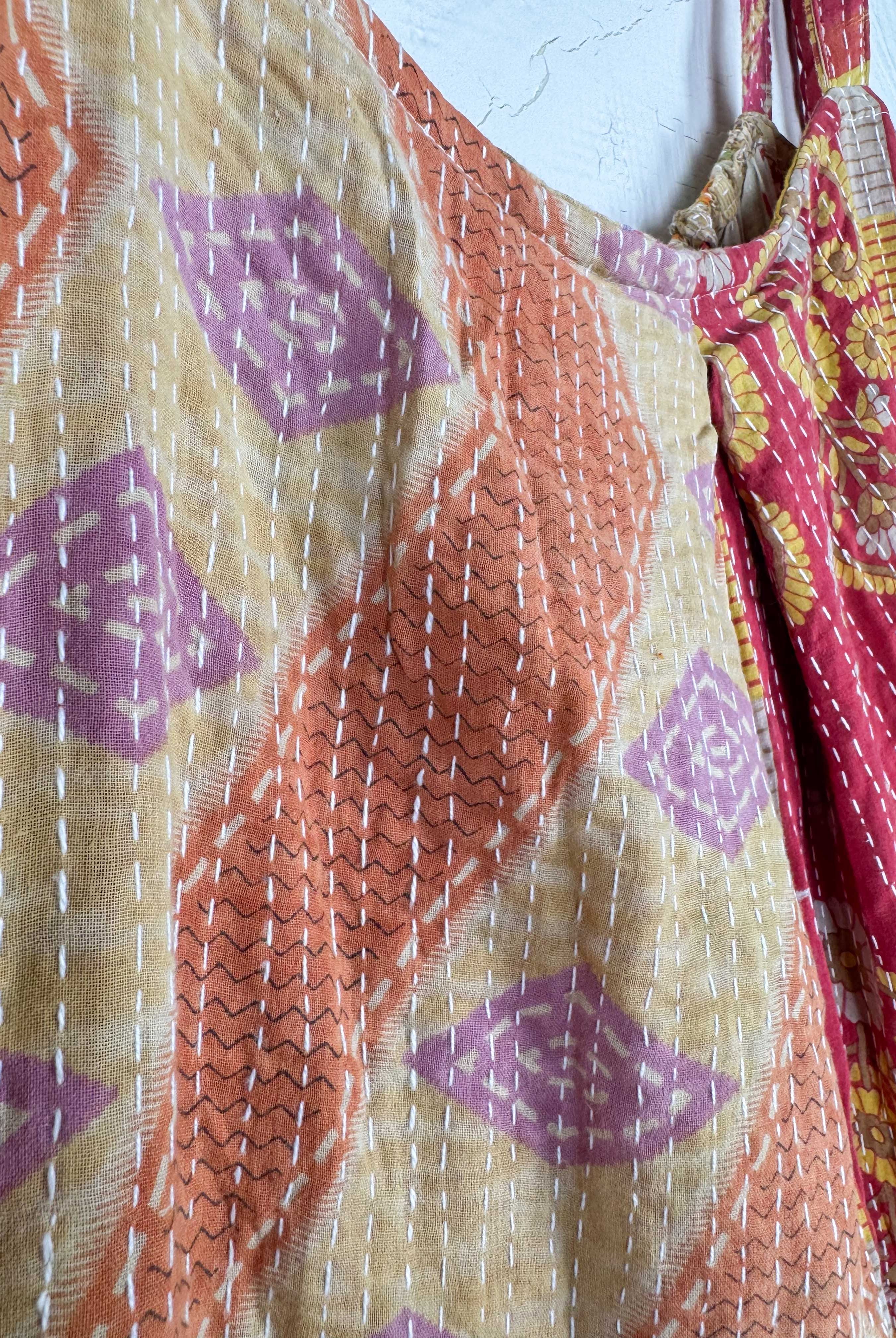 Kantha dungarees - Love Protect Sustain