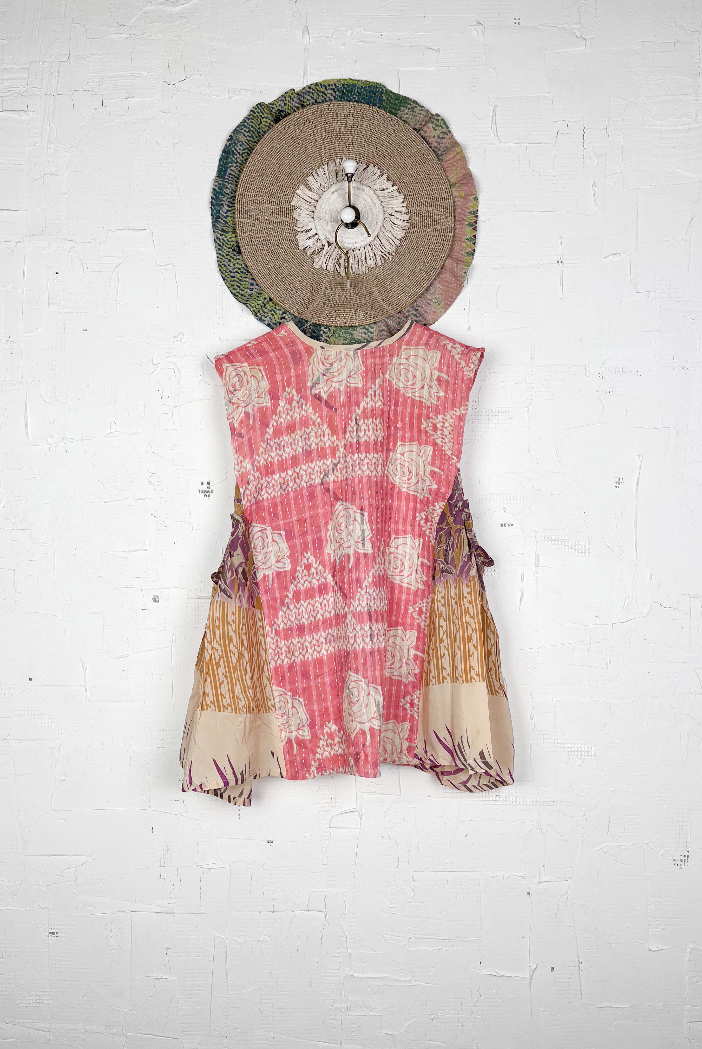 Kantha embroidered vest - Love Protect Sustain