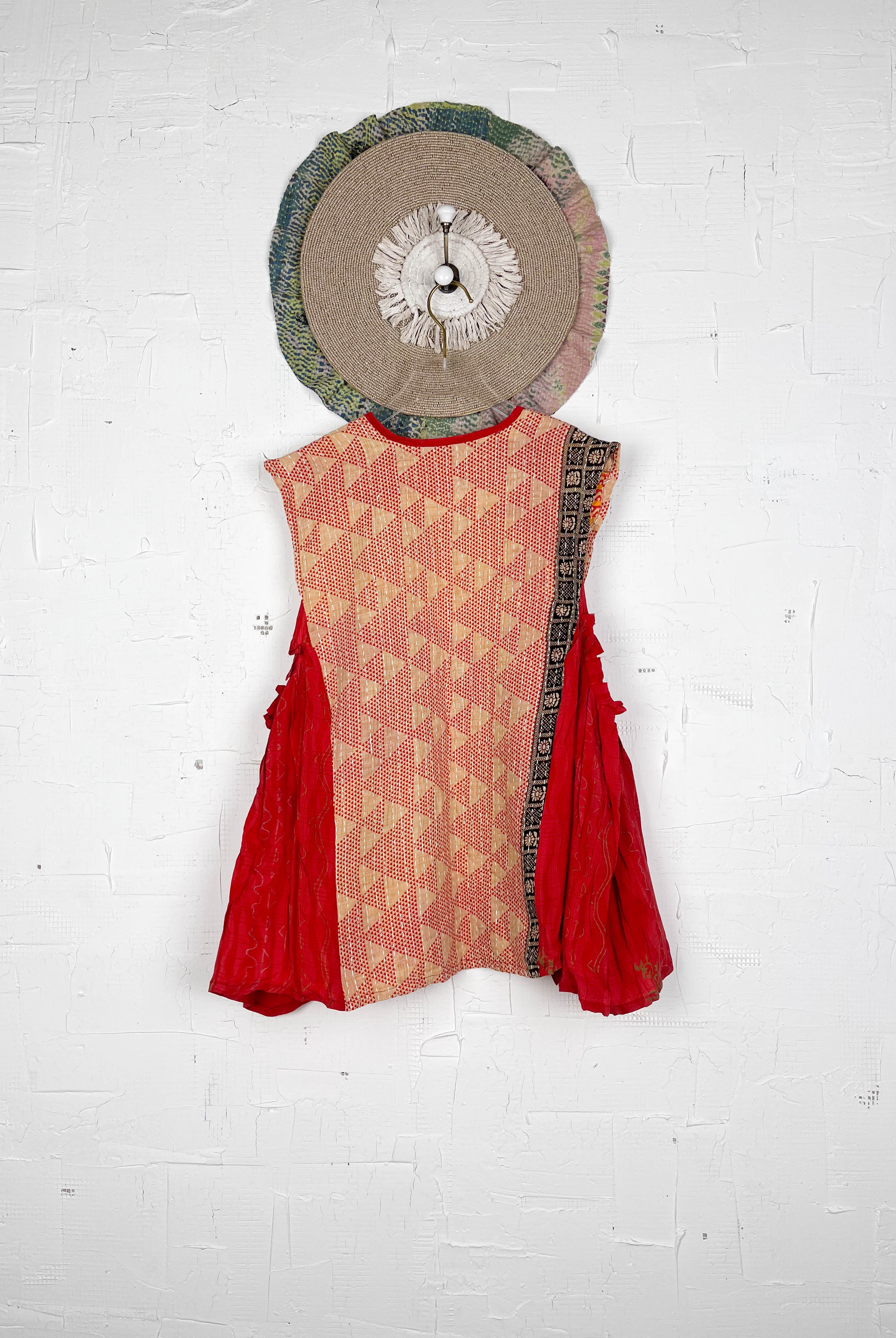Kantha embroidered vest - Love Protect Sustain