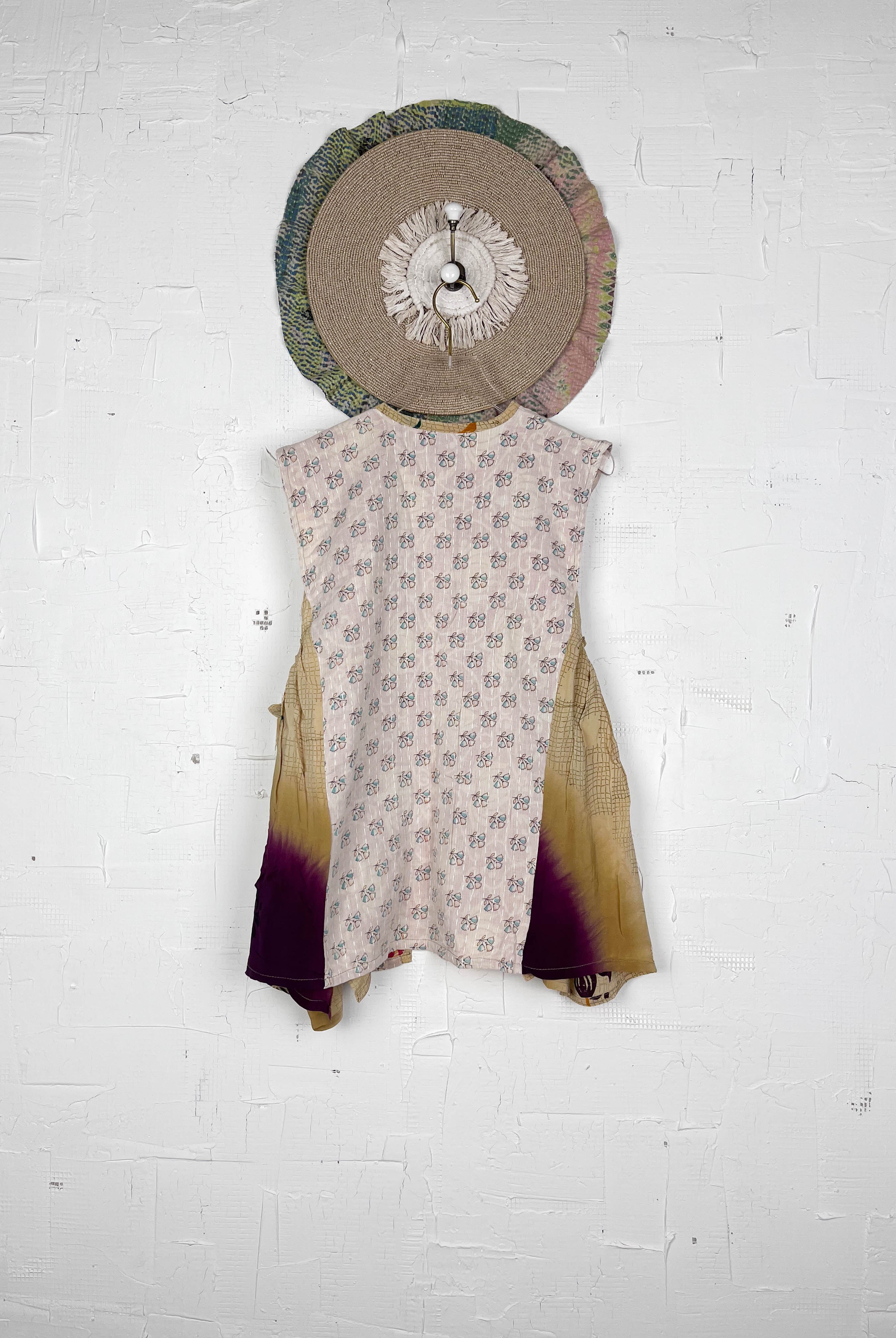 Kantha embroidered vest - Love Protect Sustain