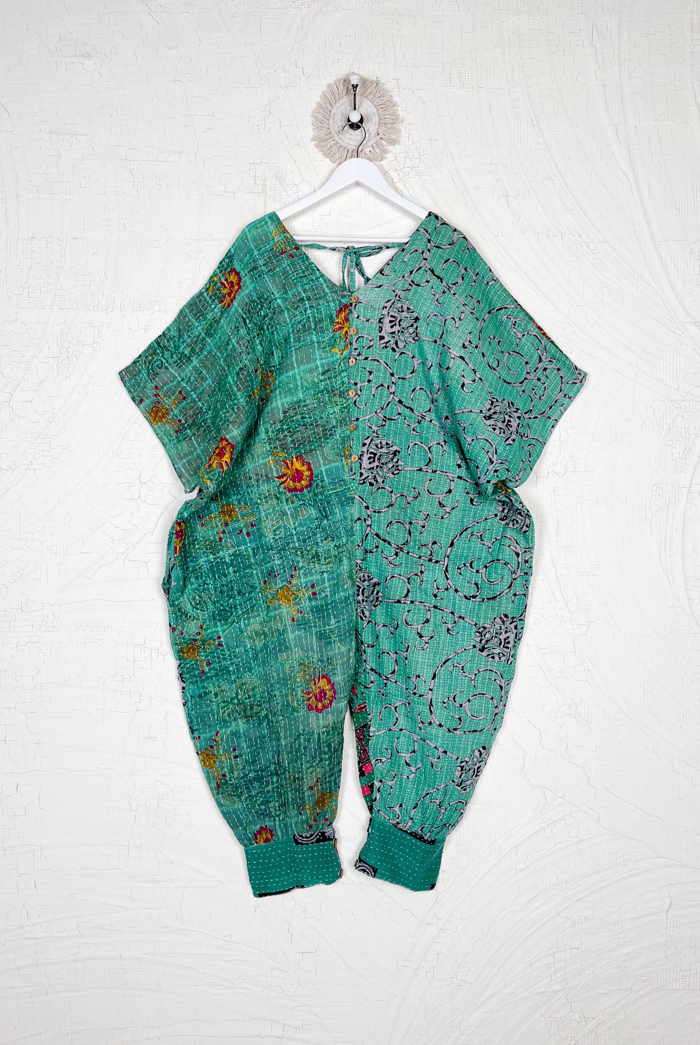 Kantha free size jumpsuit - Love Protect Sustain