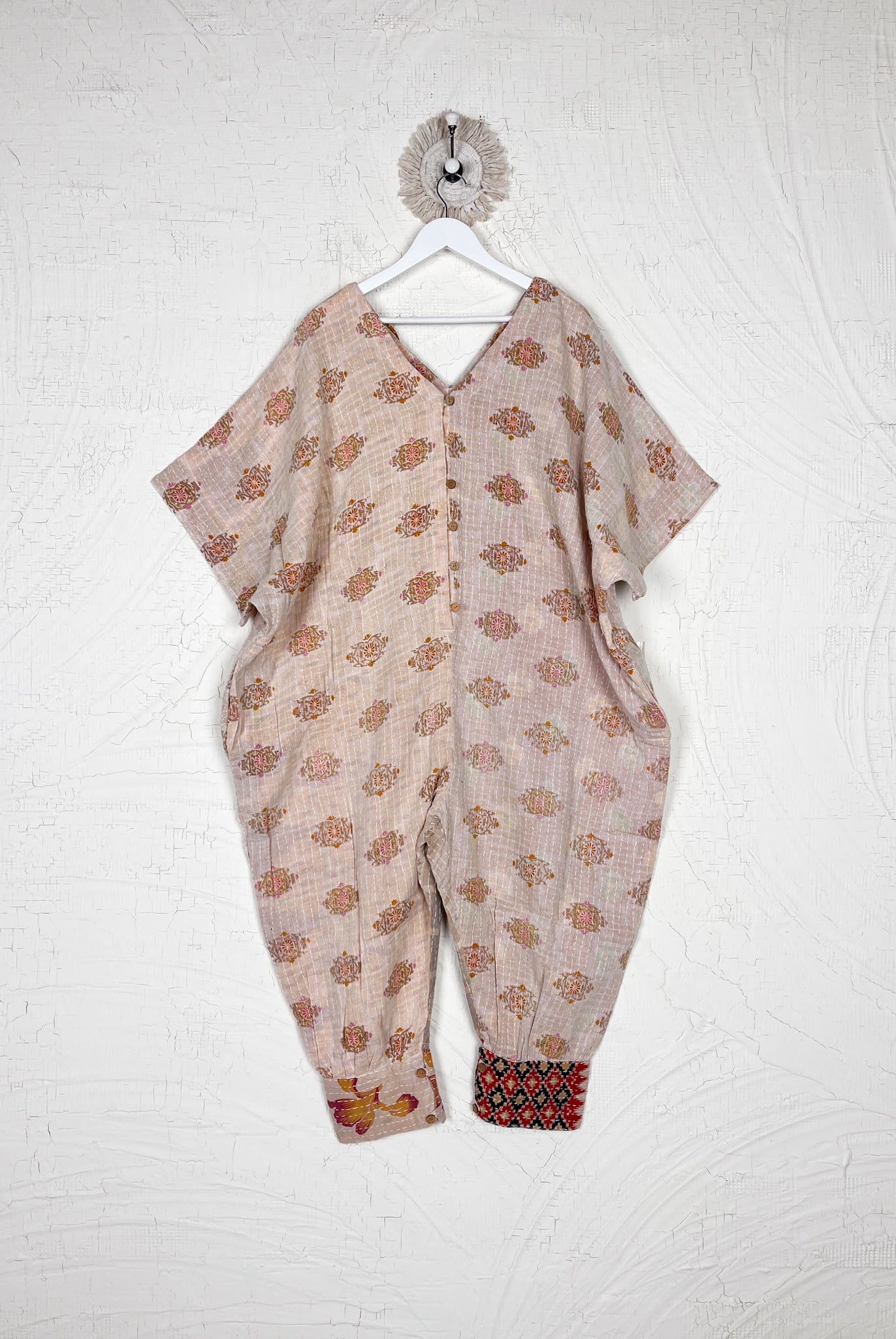 Kantha jumpsuit for sale - Love Protect Sustain