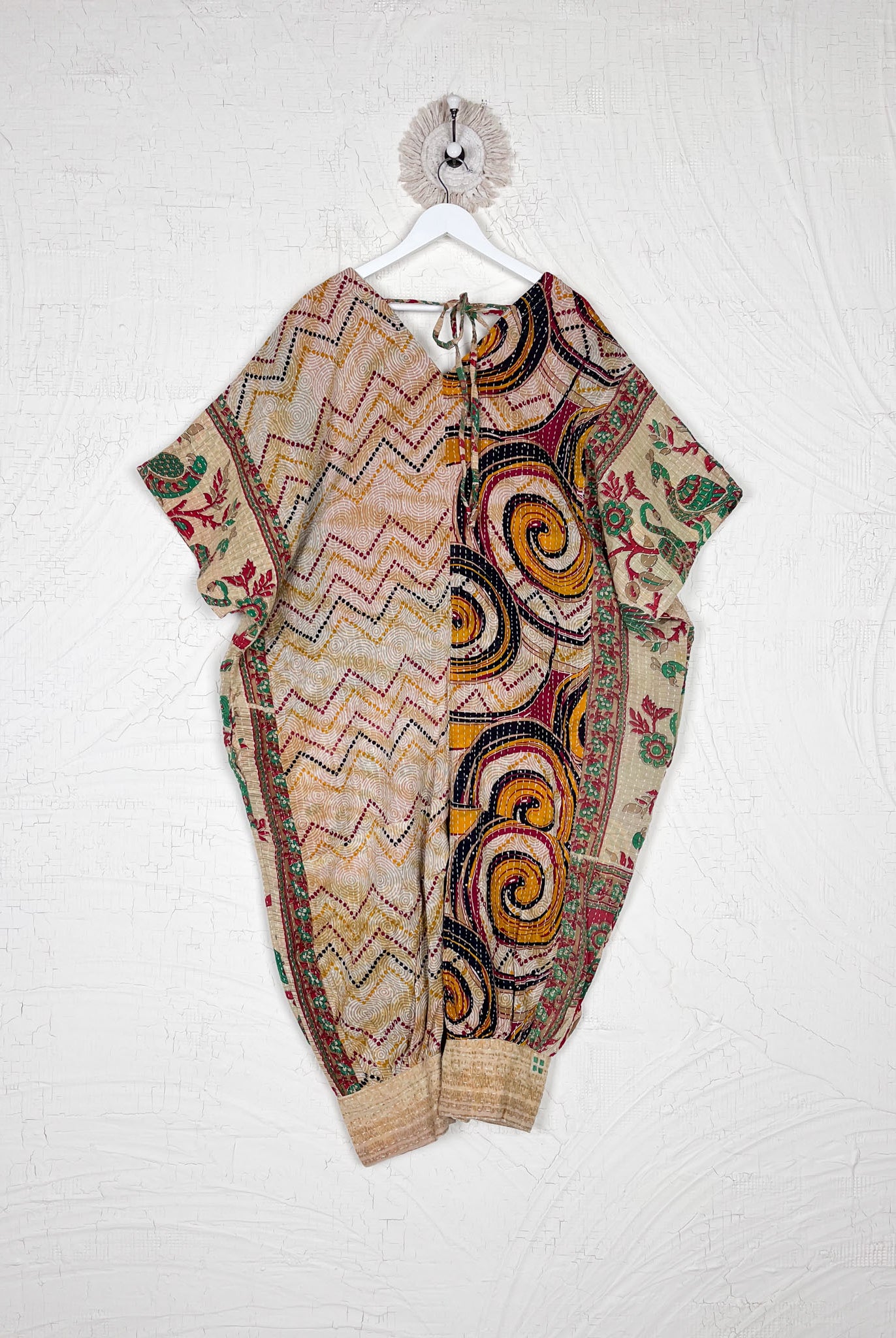 Kantha jumpsuit with pockets - Love Protect Sustain