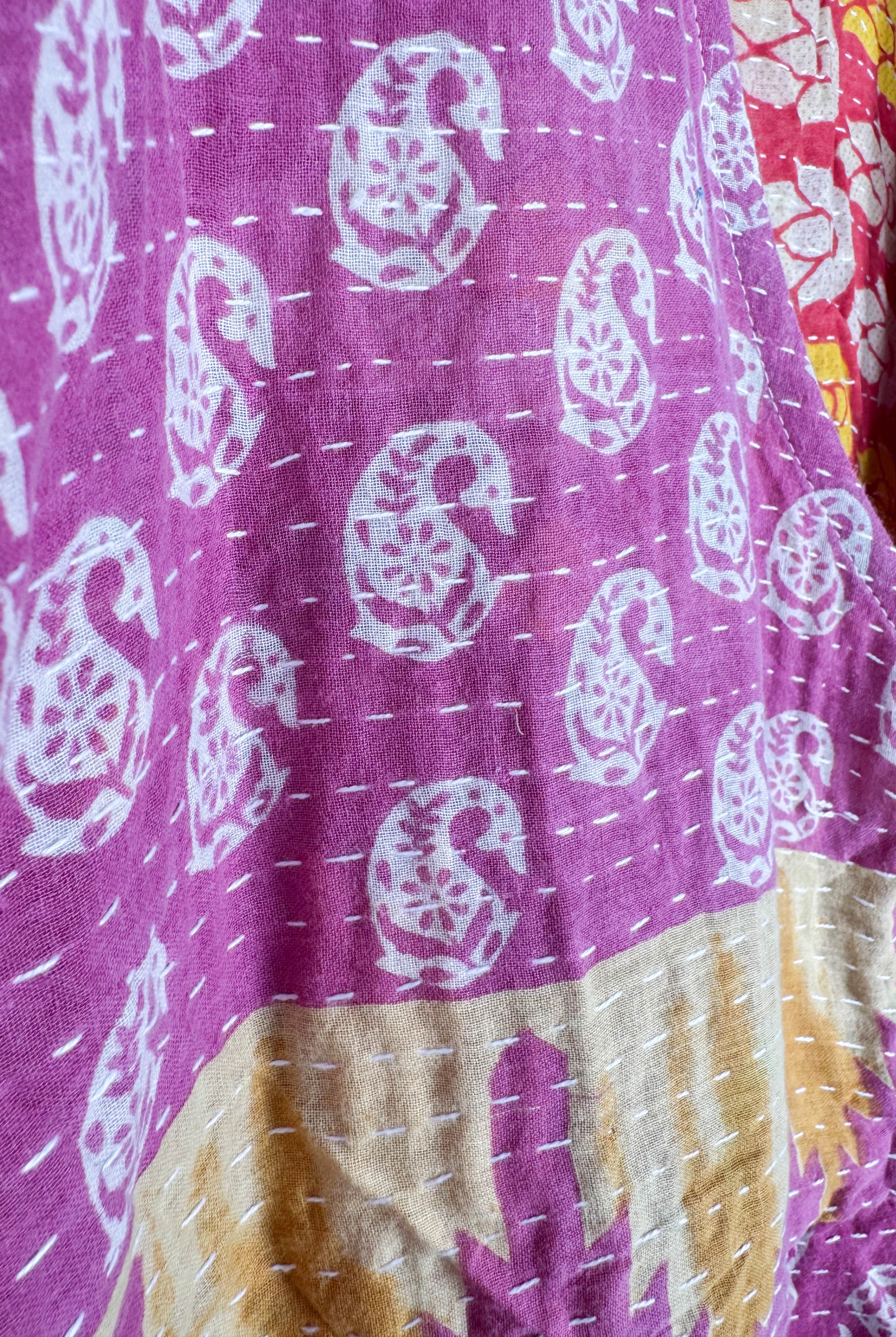 Kantha midi dress - Love Protect Sustain