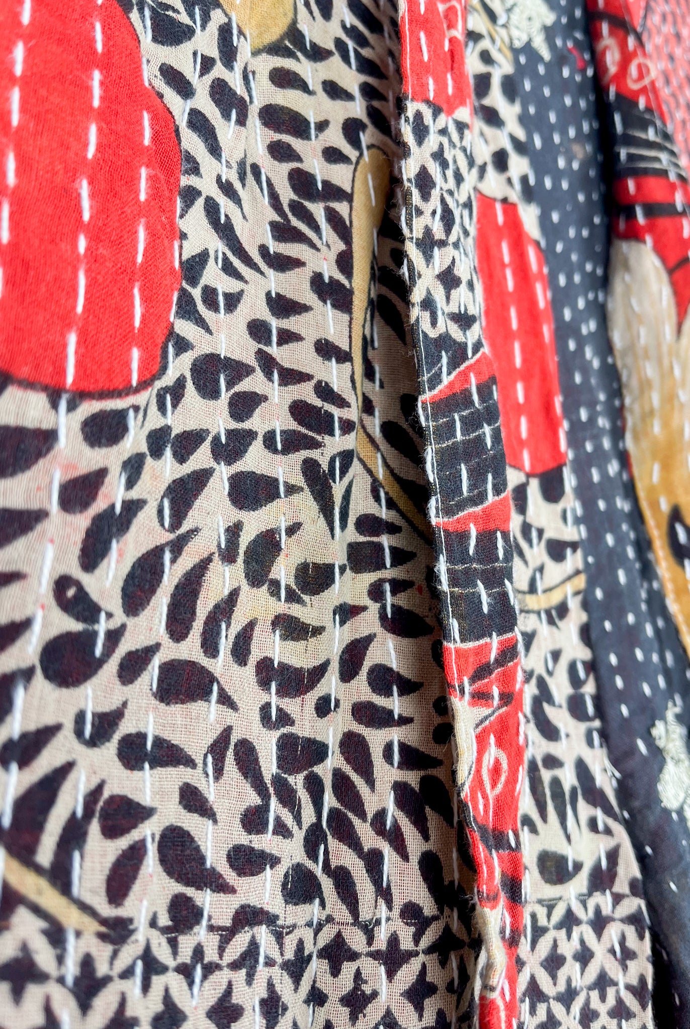 Kantha patchwork pants - Love Protect Sustain