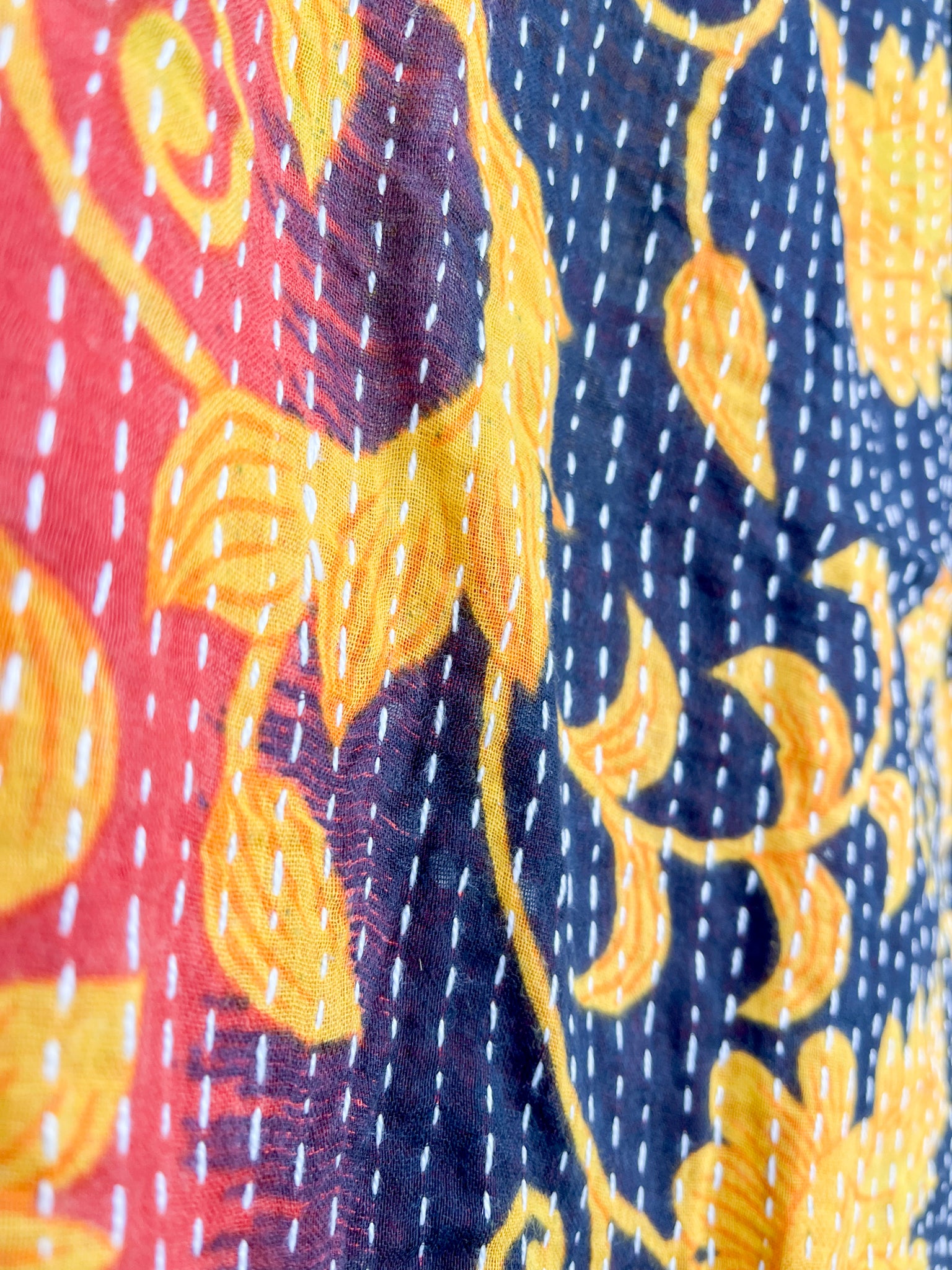 Kantha patchwork pants - Love Protect Sustain