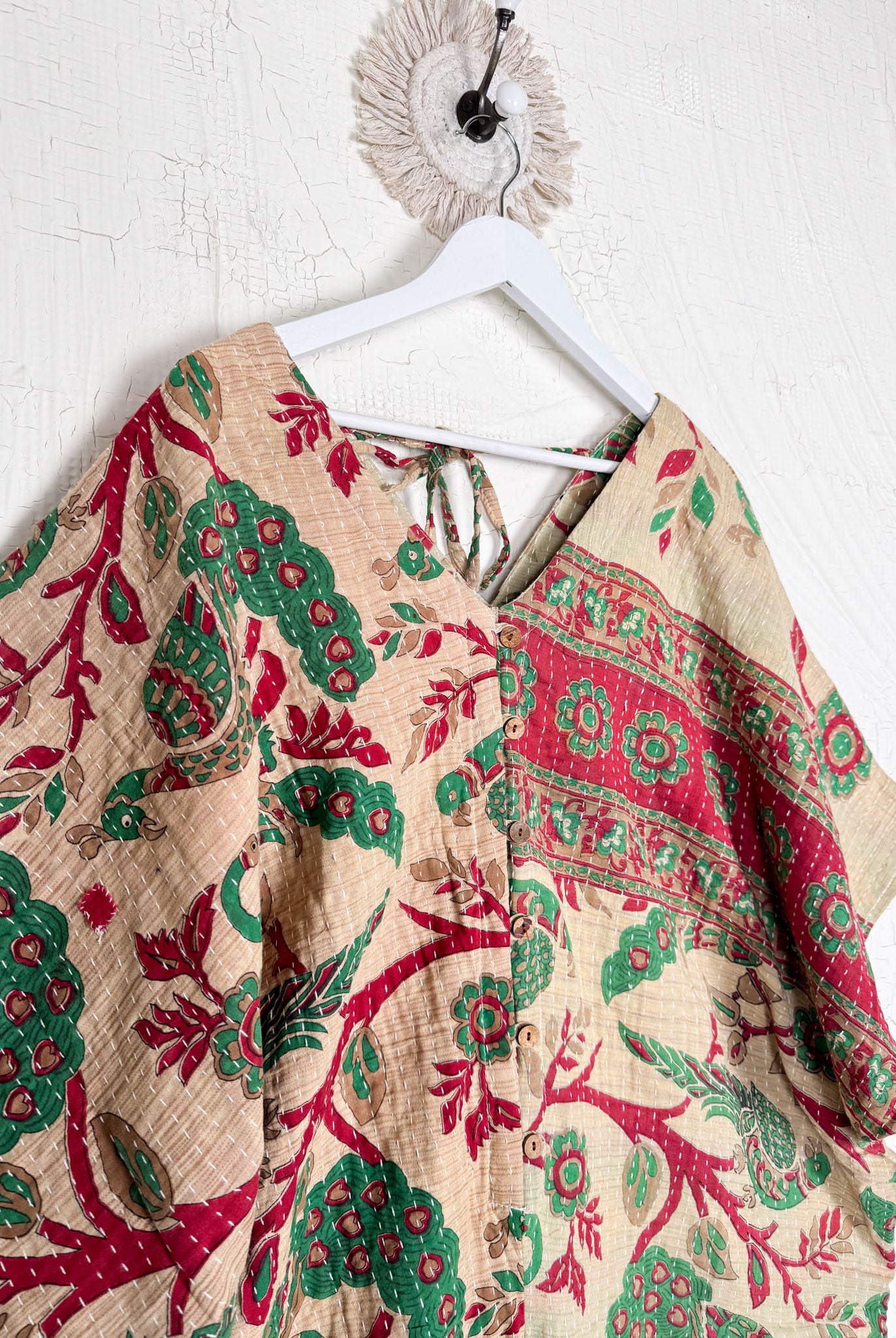 Kantha print free size loungewear - Love Protect Sustain