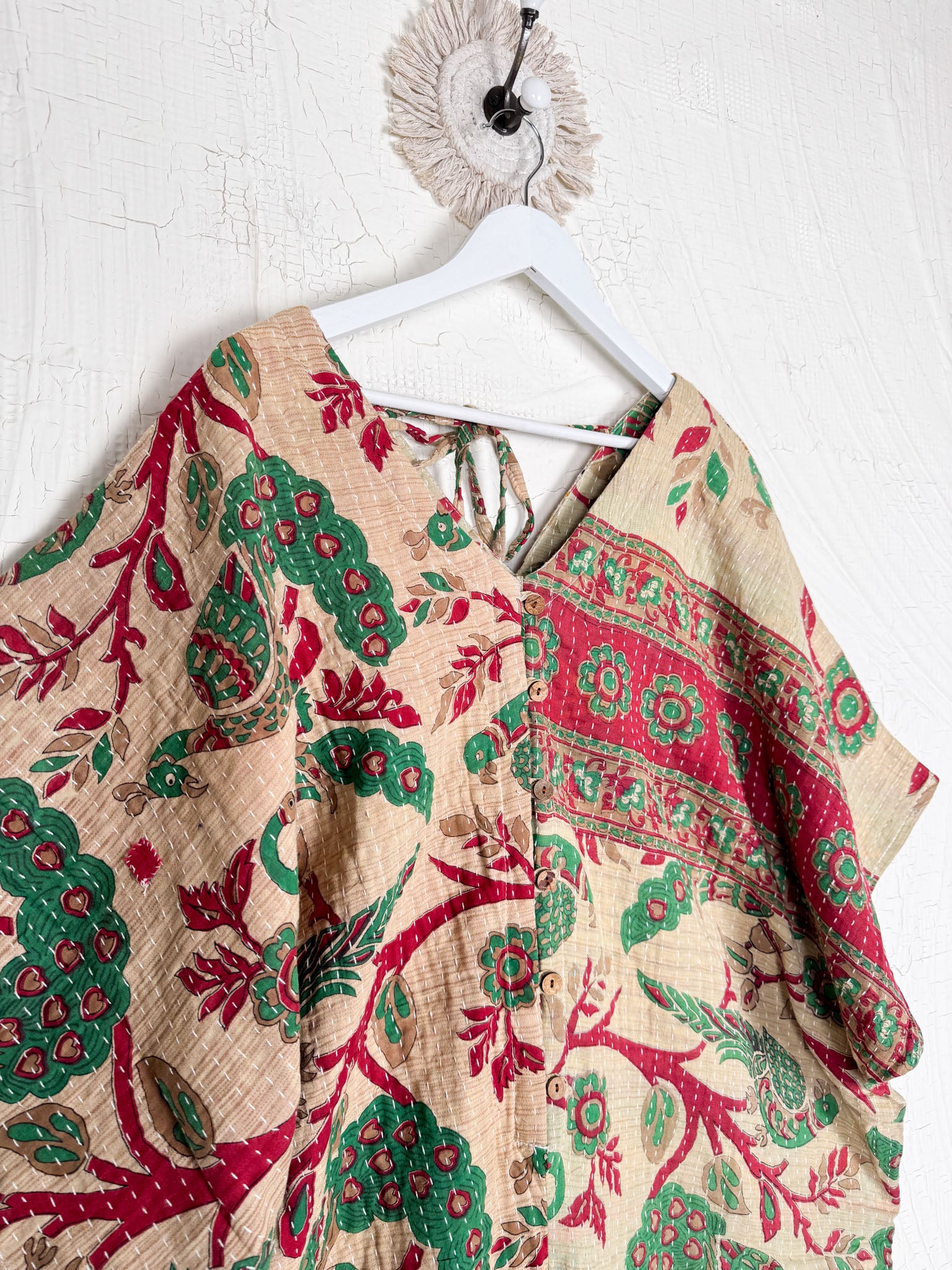 Kantha print free size loungewear - Love Protect Sustain