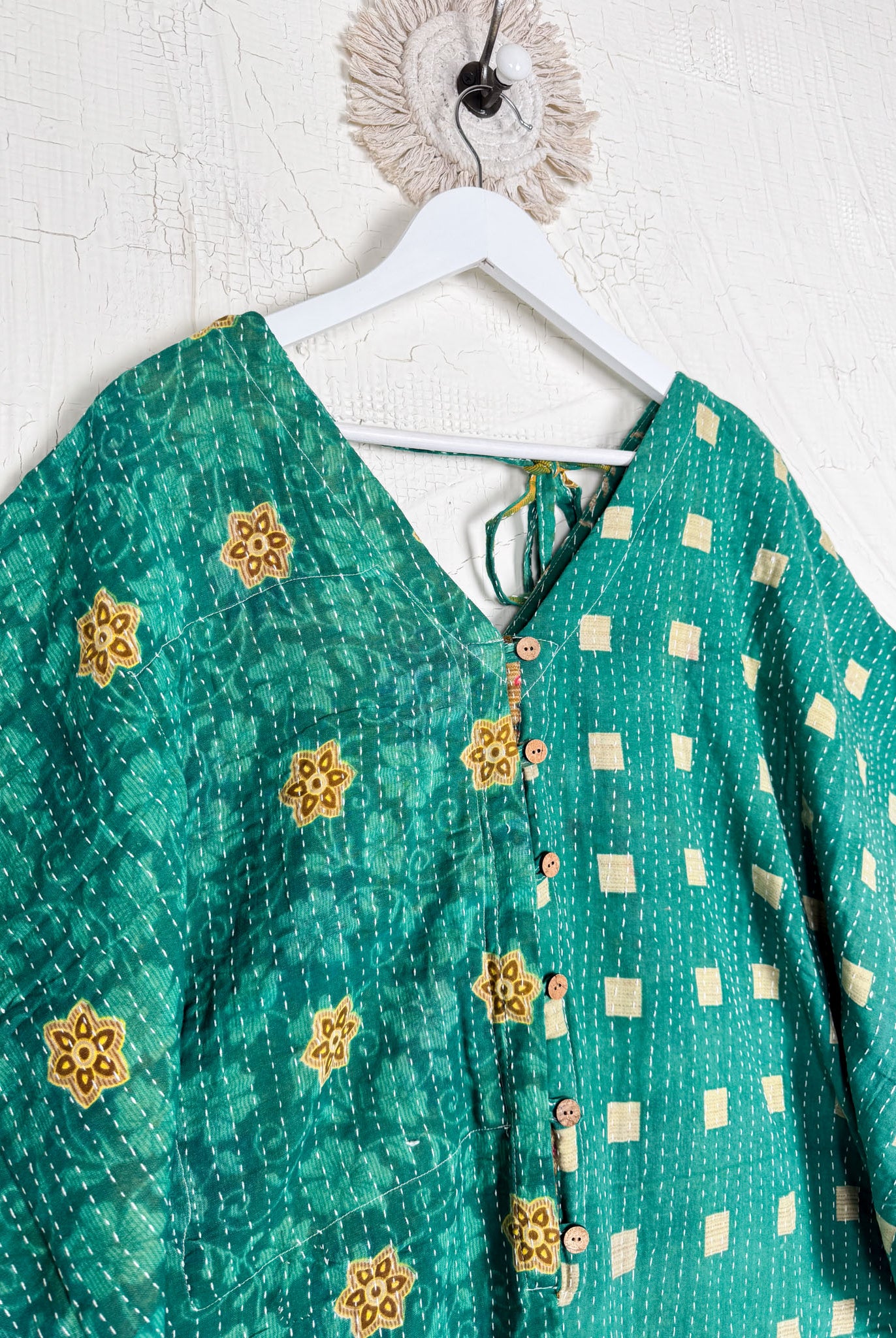 Kantha print free size loungewear - Love Protect Sustain