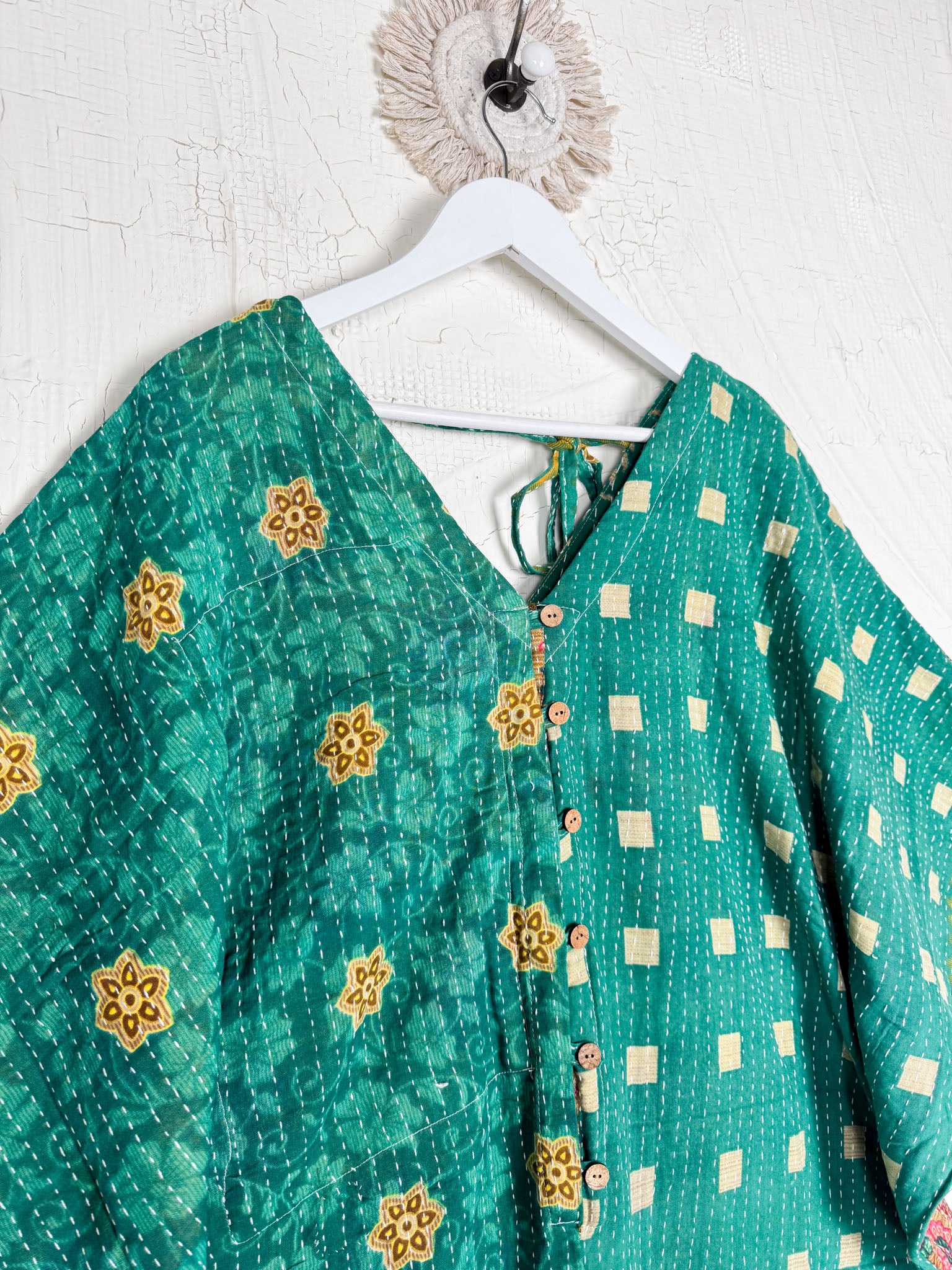 Kantha print free size loungewear - Love Protect Sustain