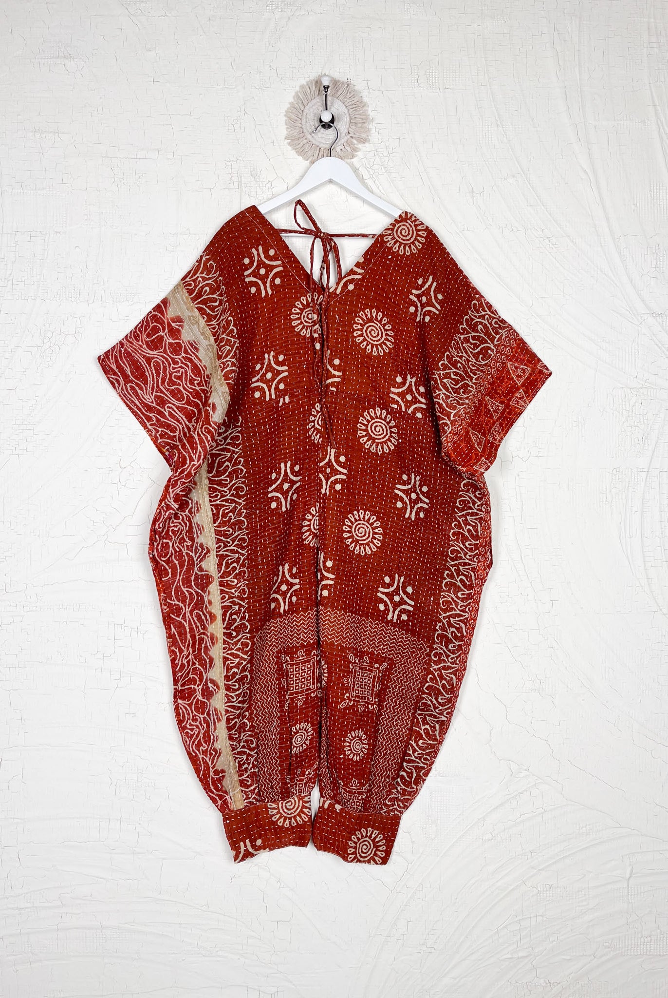 Kantha print free size lounge wear - Love Protect Sustain