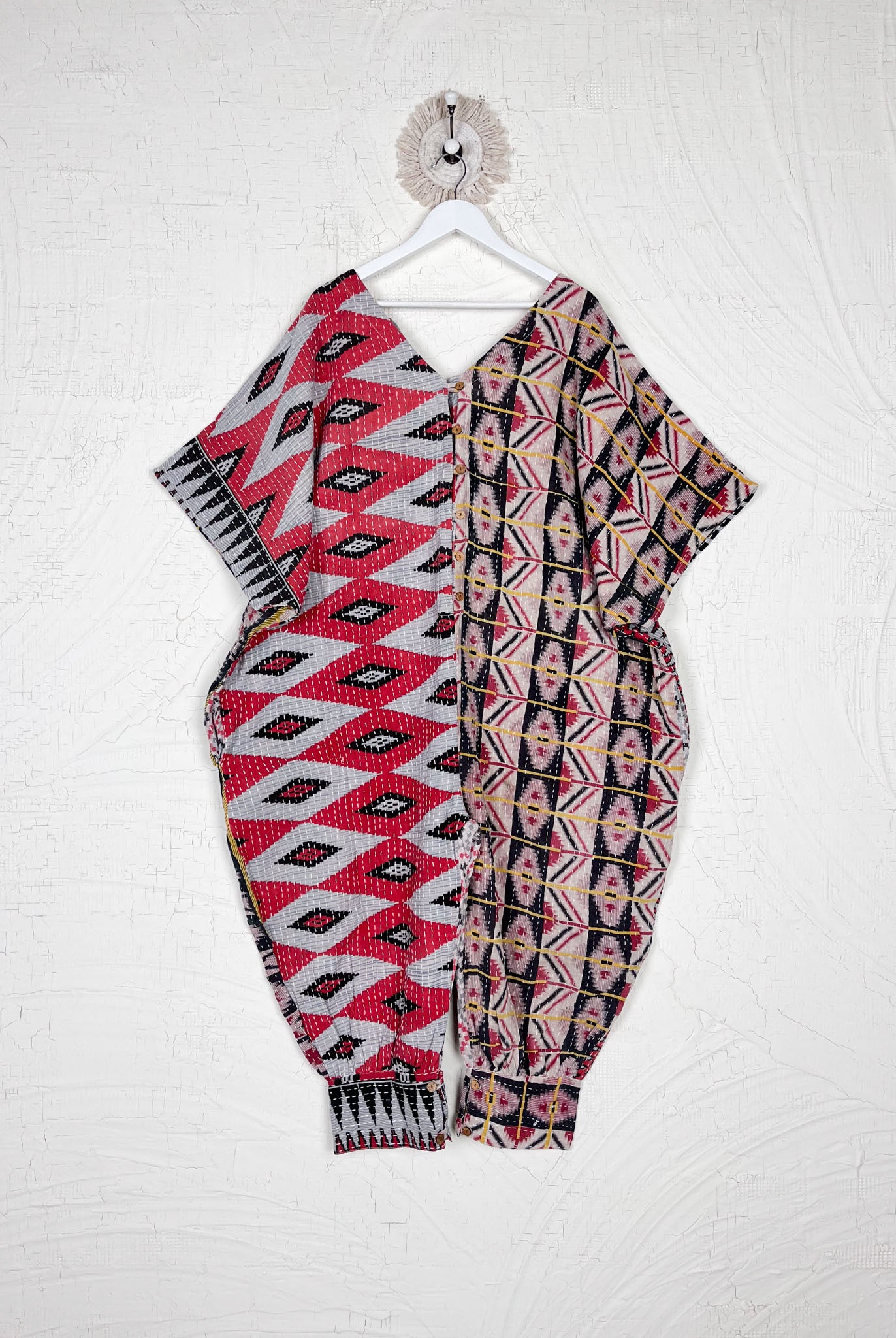 Kantha print free size loungewear - Love Protect Sustain