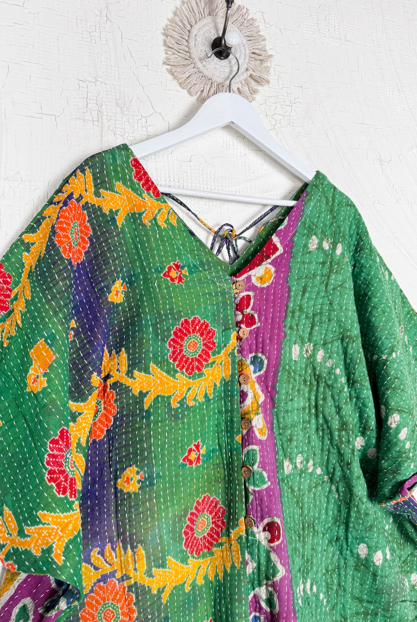 Kantha quilt jumpsuit - Love Protect Sustain