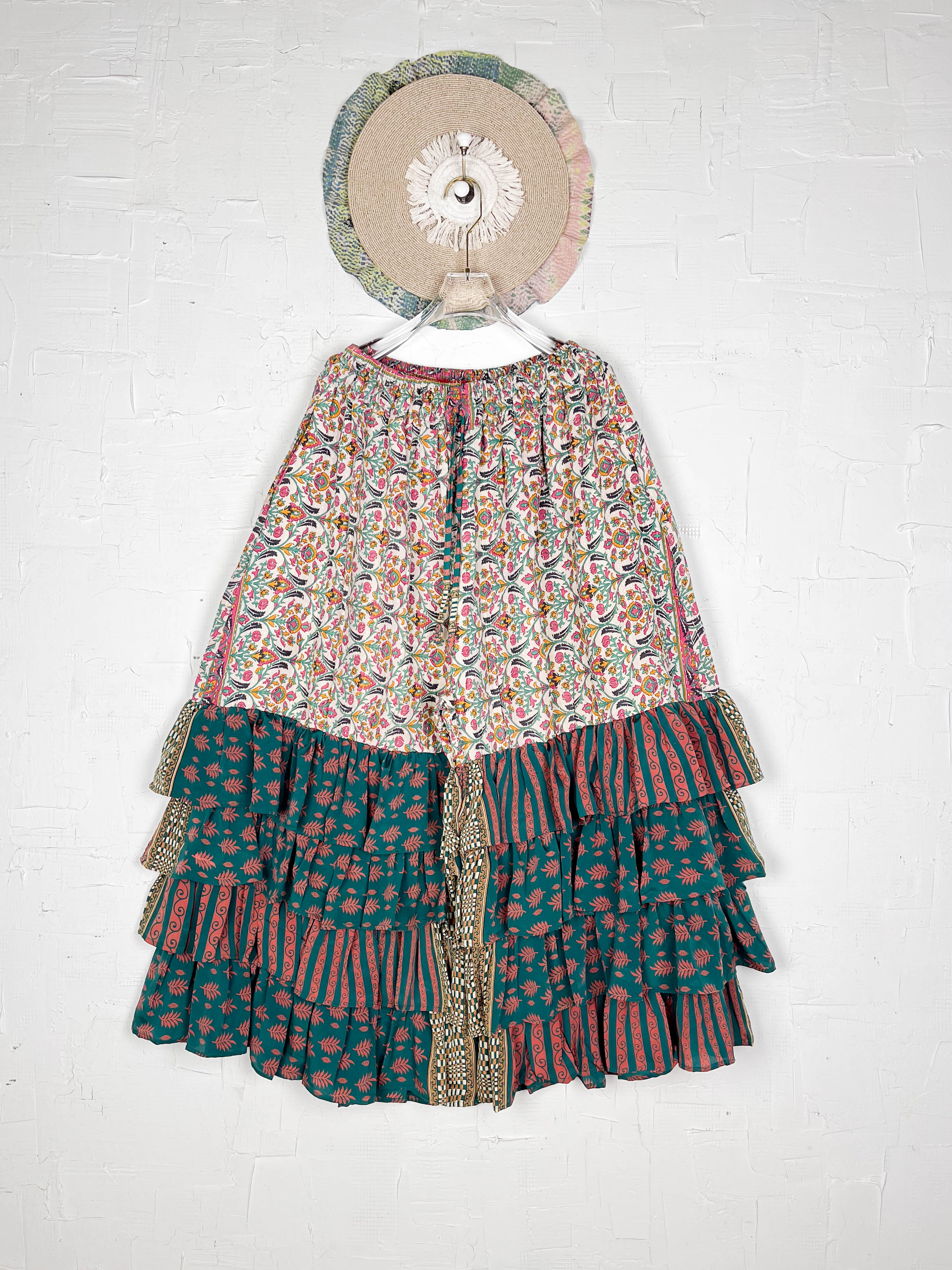 Kantha silk frill pants for all occasions - Love Protect Sustain