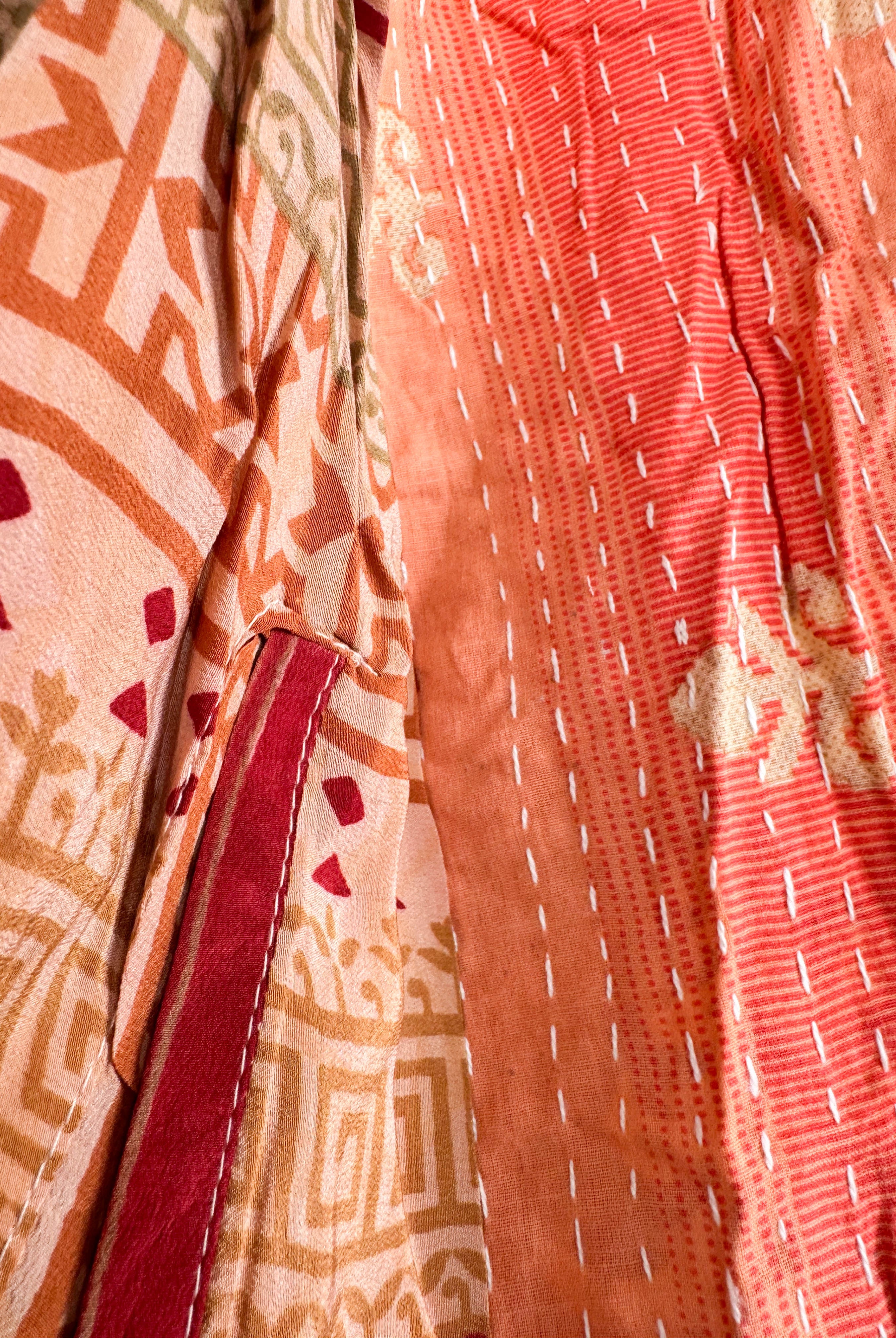 Kantha silk top - Love Protect Sustain