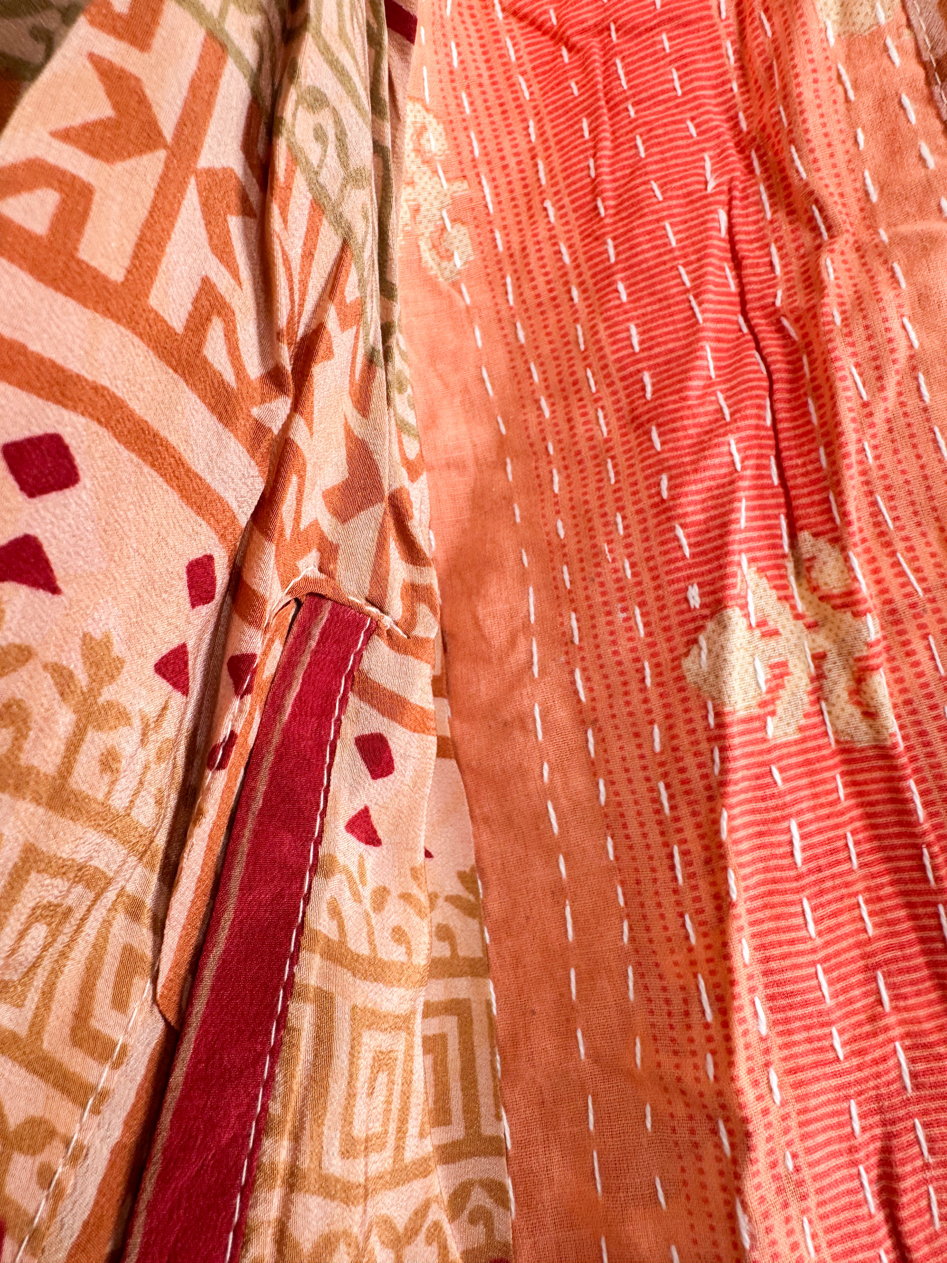 Kantha silk top - Love Protect Sustain